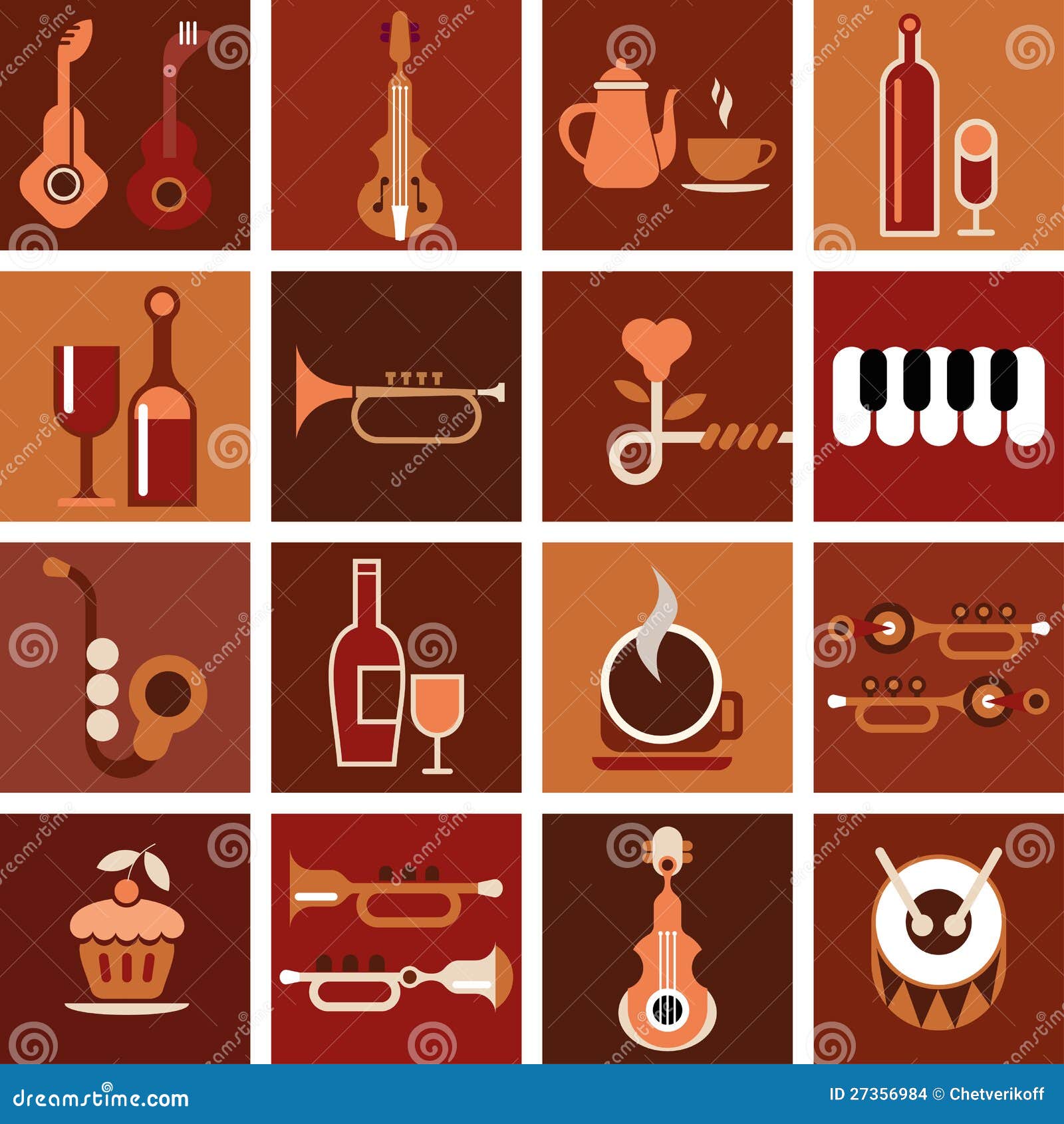 Music Cafe Vector Illustration Stock Vector Illustration of musical, restaurant 27356984