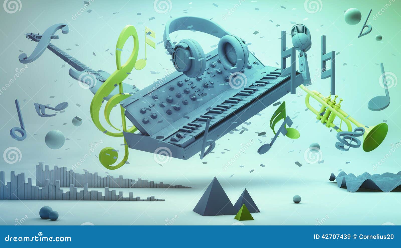 Music concept stock illustration. Illustration of melody 42707439