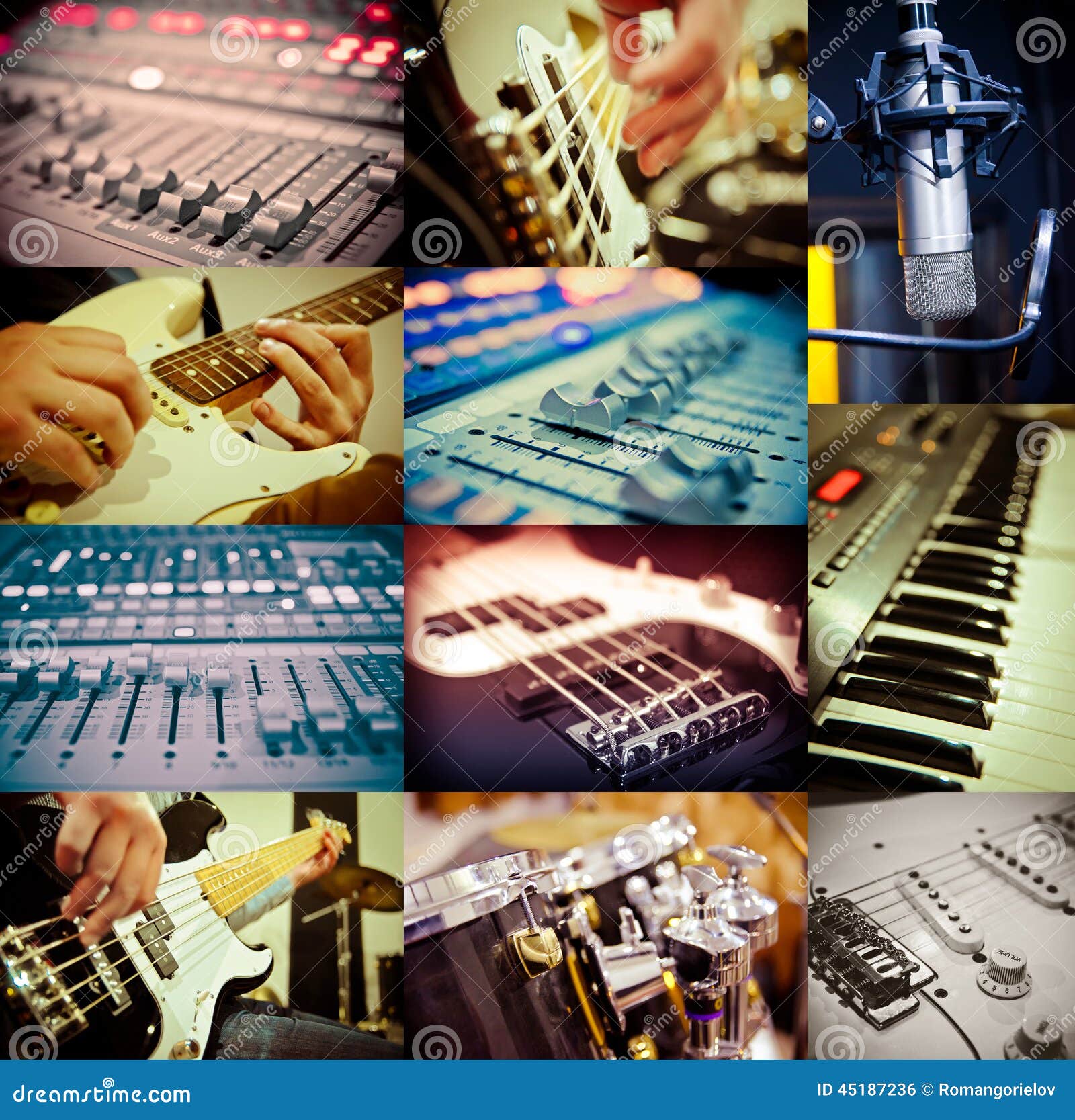 Music concept stock photo. Image of microphone, percussion 45187236