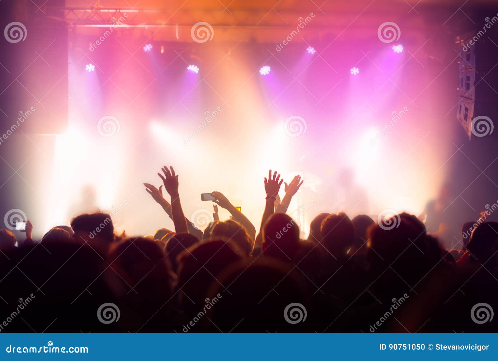 music concert crowd, people enjoying live rock performance