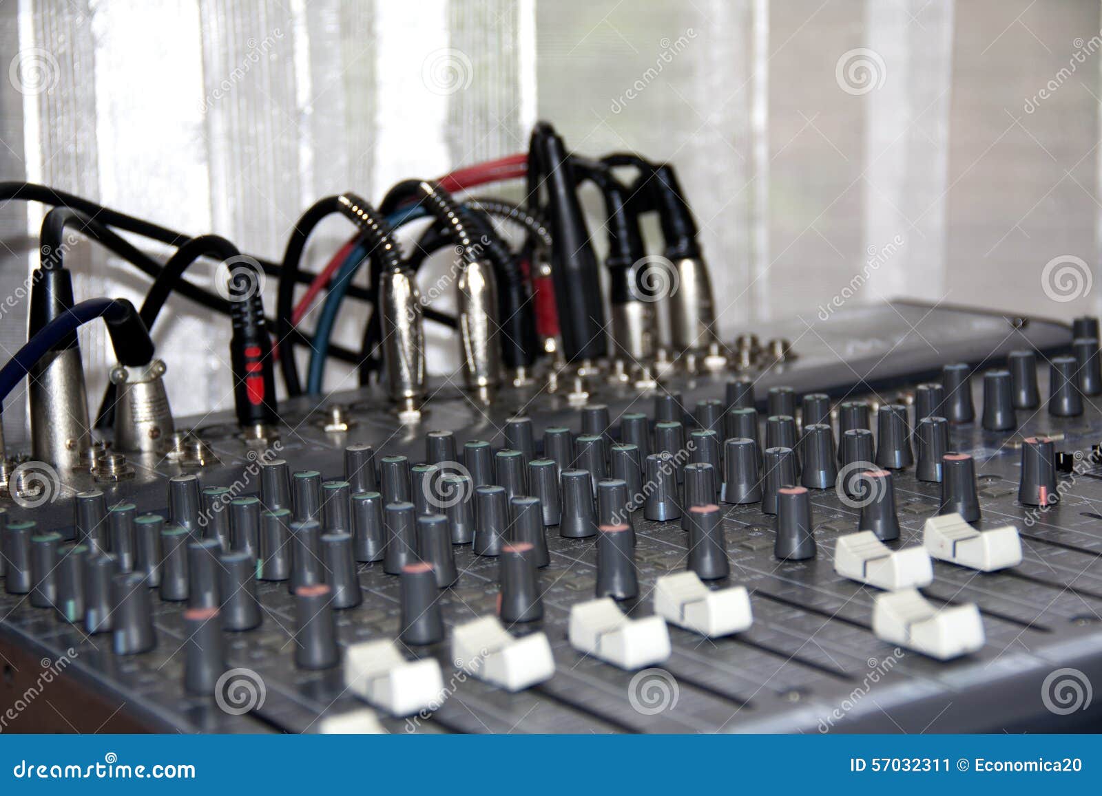 Music control panel device stock image. Image of interconnect 57032311