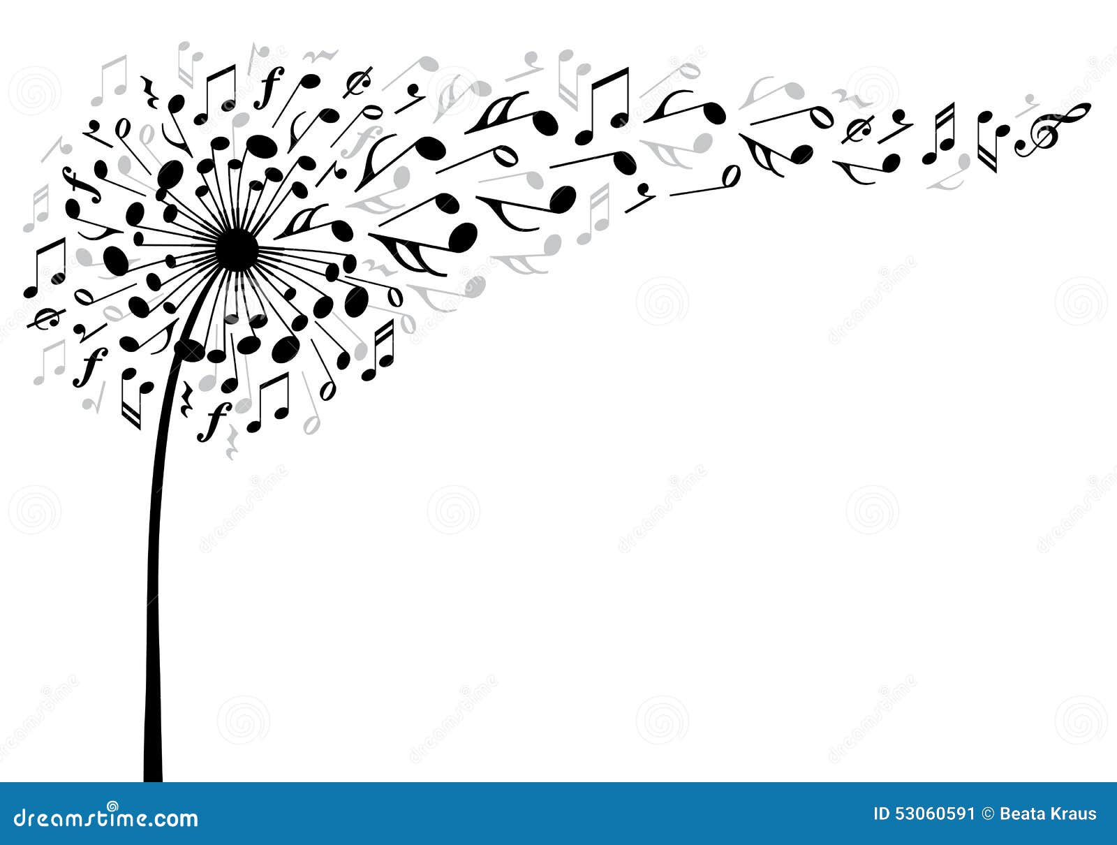 music dandelion flower, 