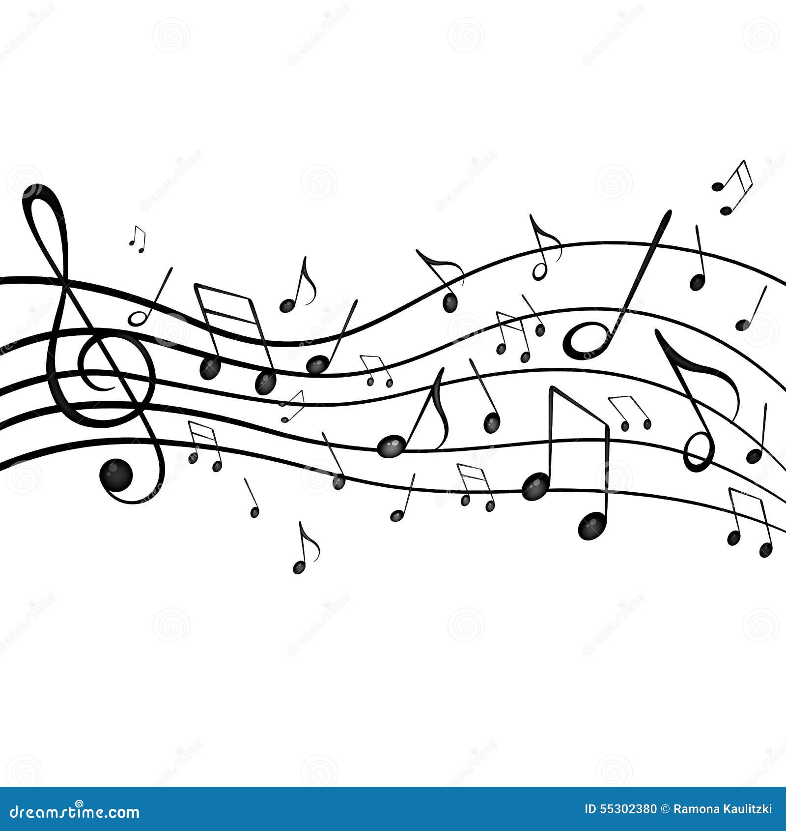 Music Design Stock Illustration Illustration Of Notes 55302380