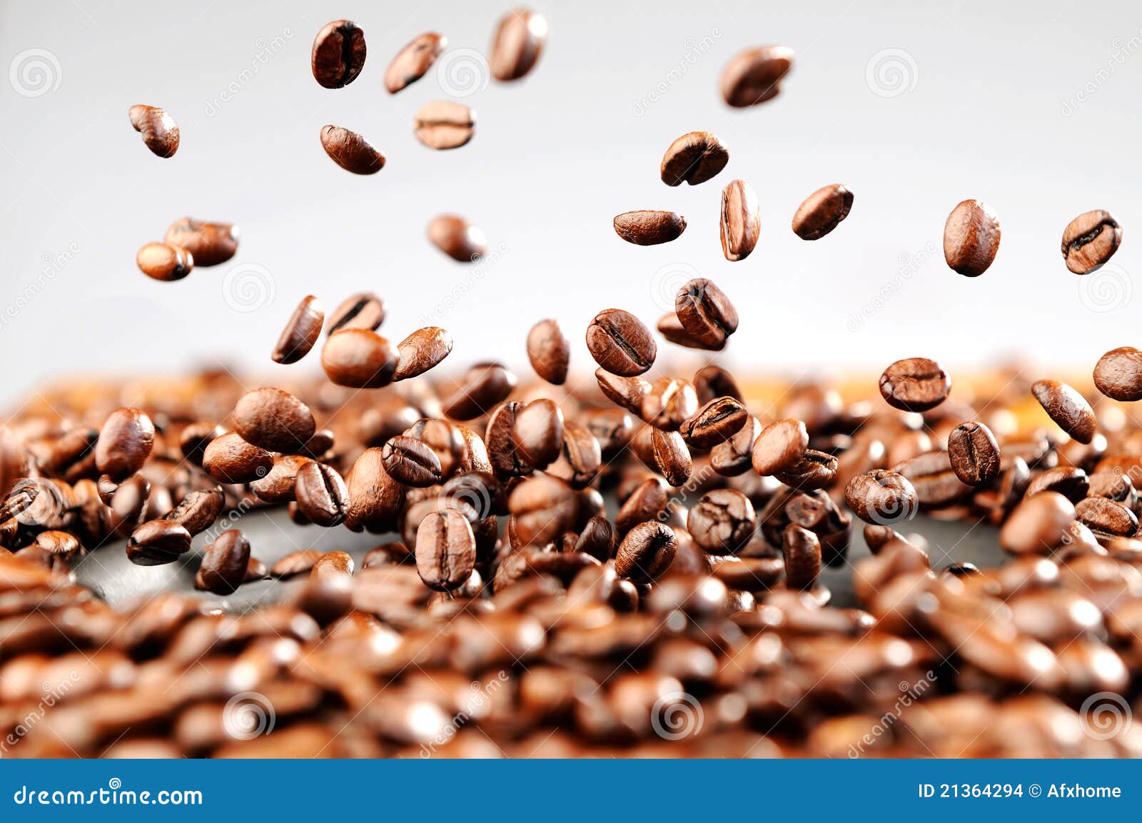 Music Explosion of Coffee Beans, Concept Stock Photo Image of drink