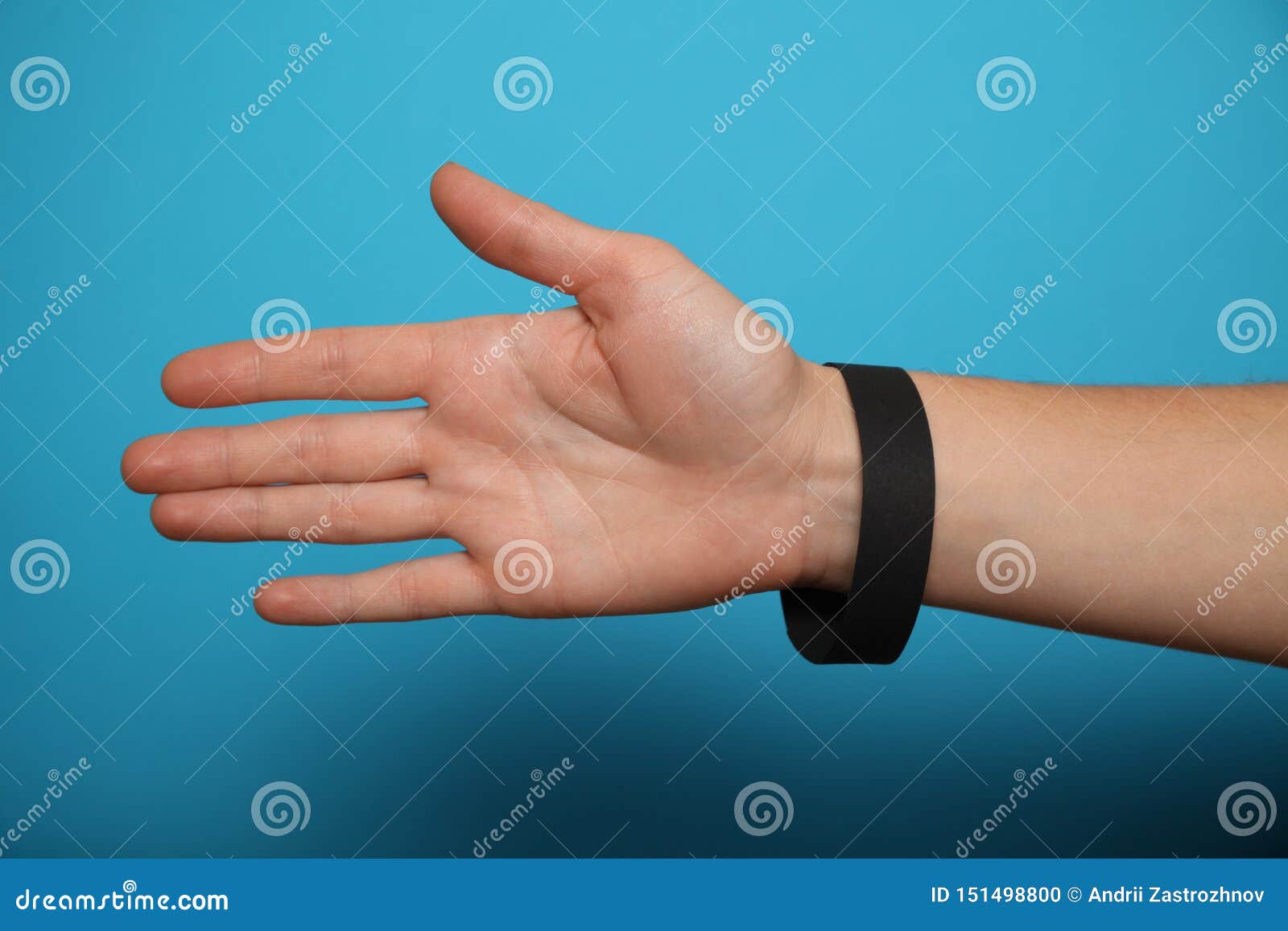 Download Music Festival Black Wristband, Concert Event Mockup Stock ...