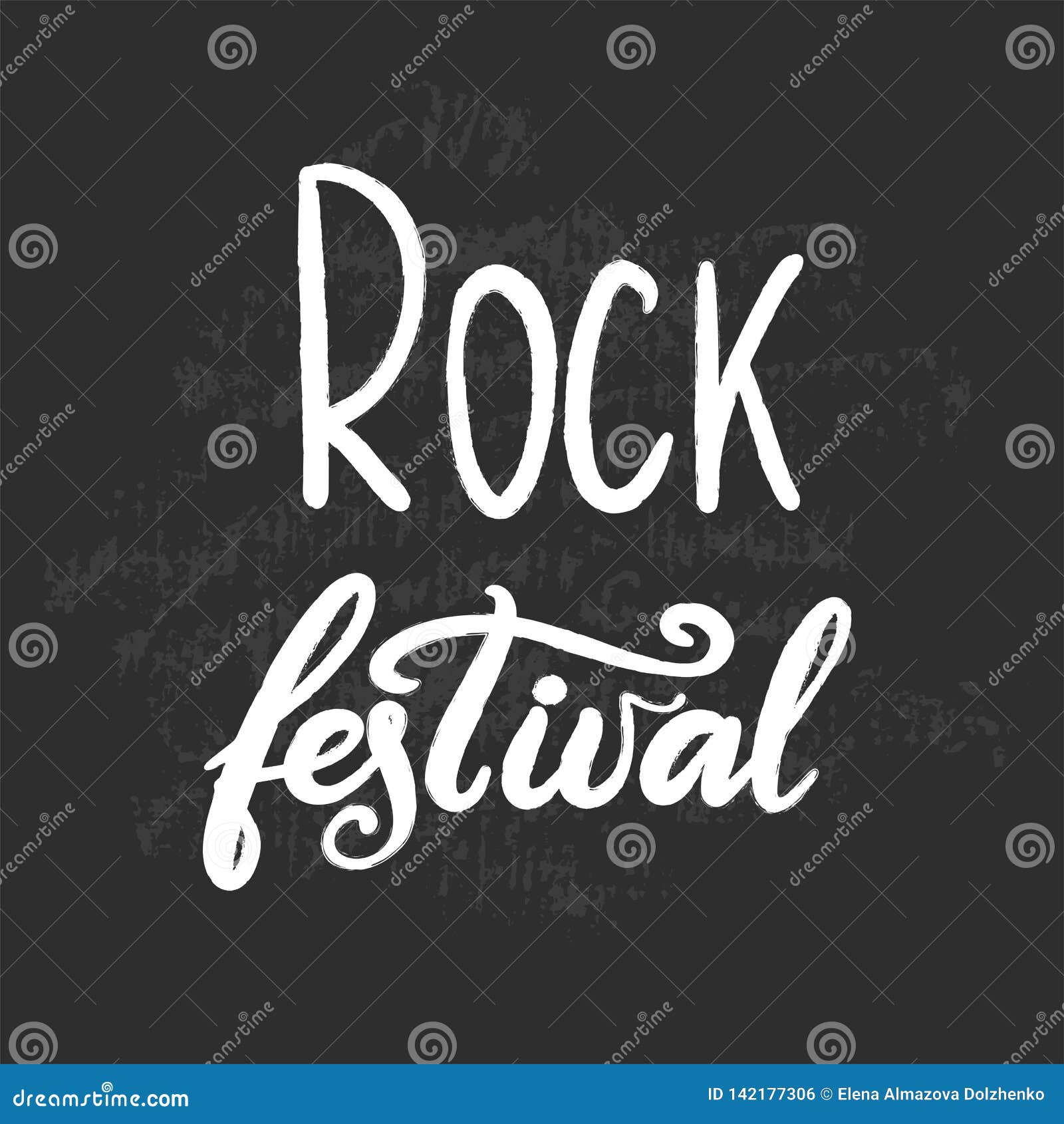 Music Festival Lettering Vector Illustration Stock Vector ...