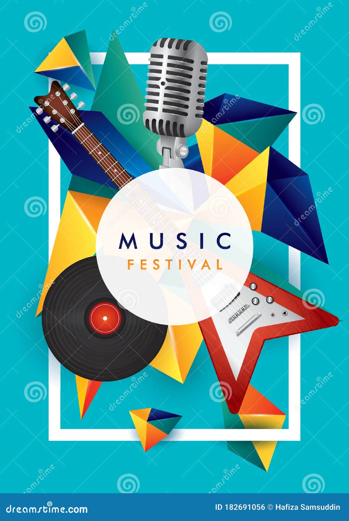 music-festival-poster-design-stock-vector-illustration-of-dimensional