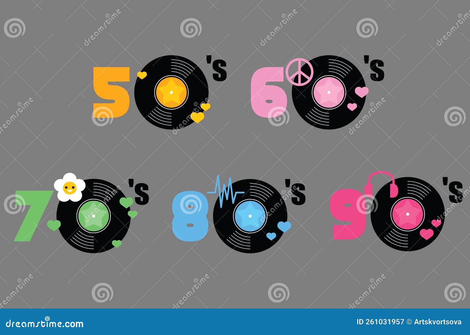 Music of Fifties, Sixties, Seventies, Eighties and Stock