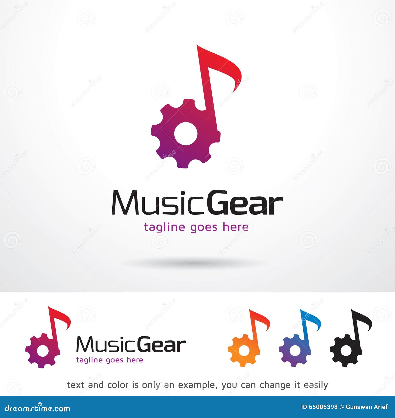 Music Gear Template Design Vector Stock Vector Illustration of