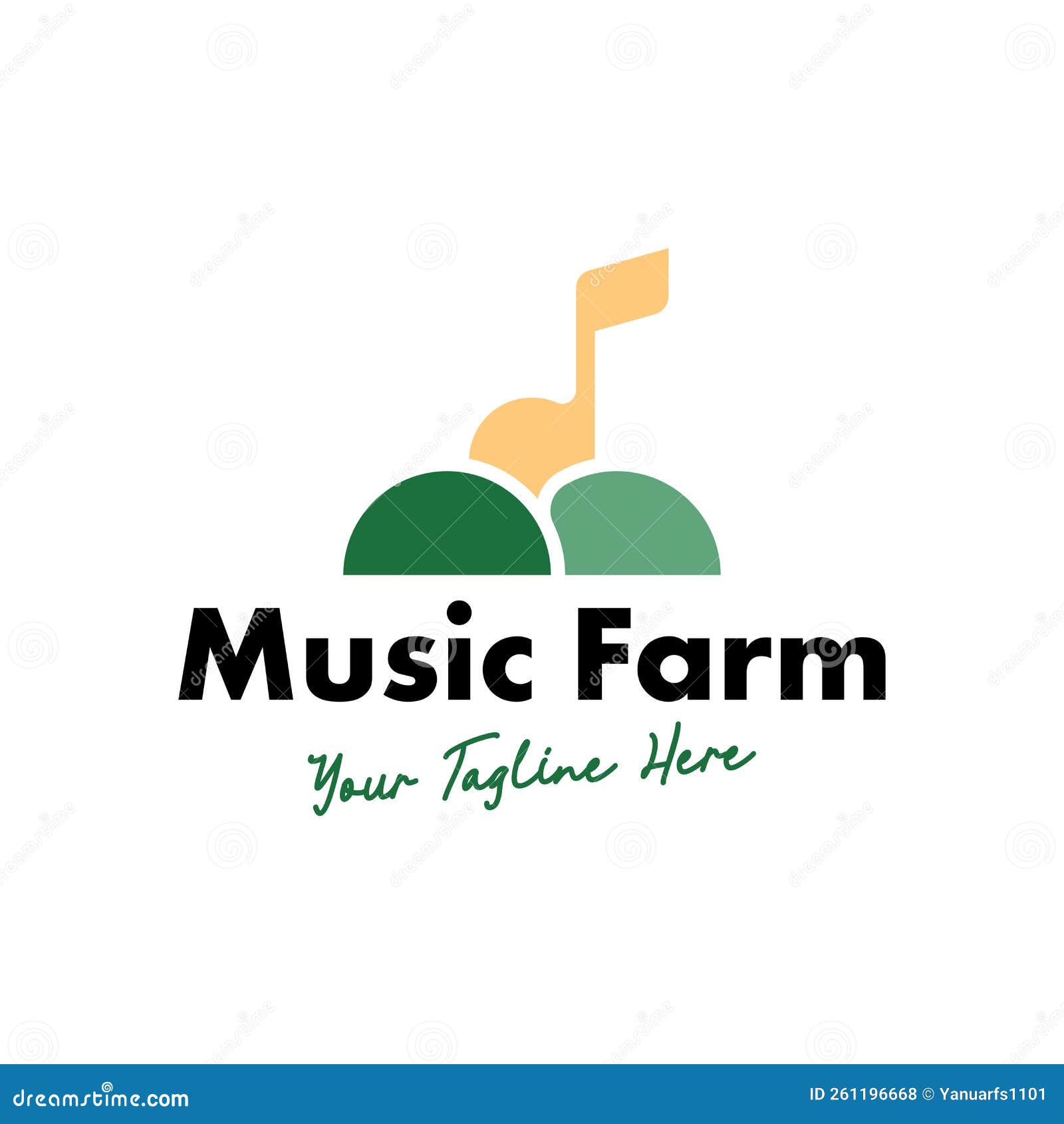 Music Logo Design Concept Vector Stock Illustration Illustration of