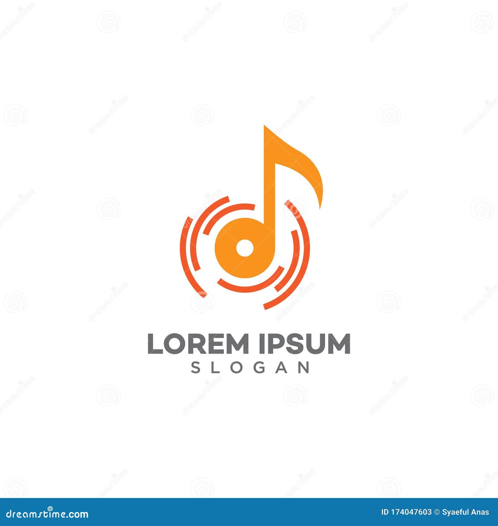 Music logo design stock vector. Illustration of club - 174047603