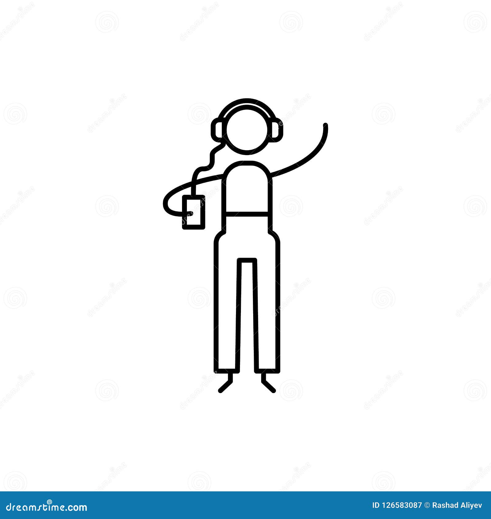 Music Lover Icon. Element of Human Hobbies Icon for Mobile Concept and