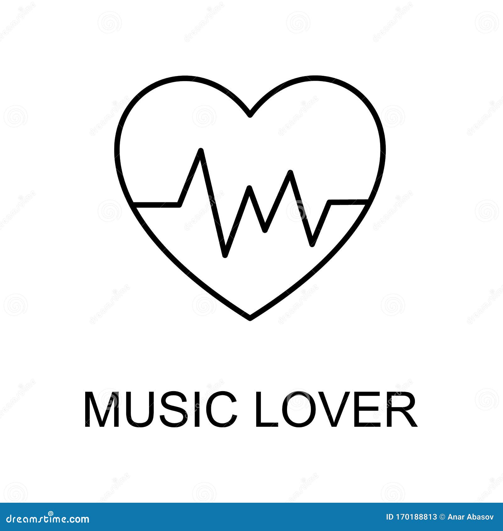 Music Lover Icon. Element of Simple Music Icon for Mobile Concept and