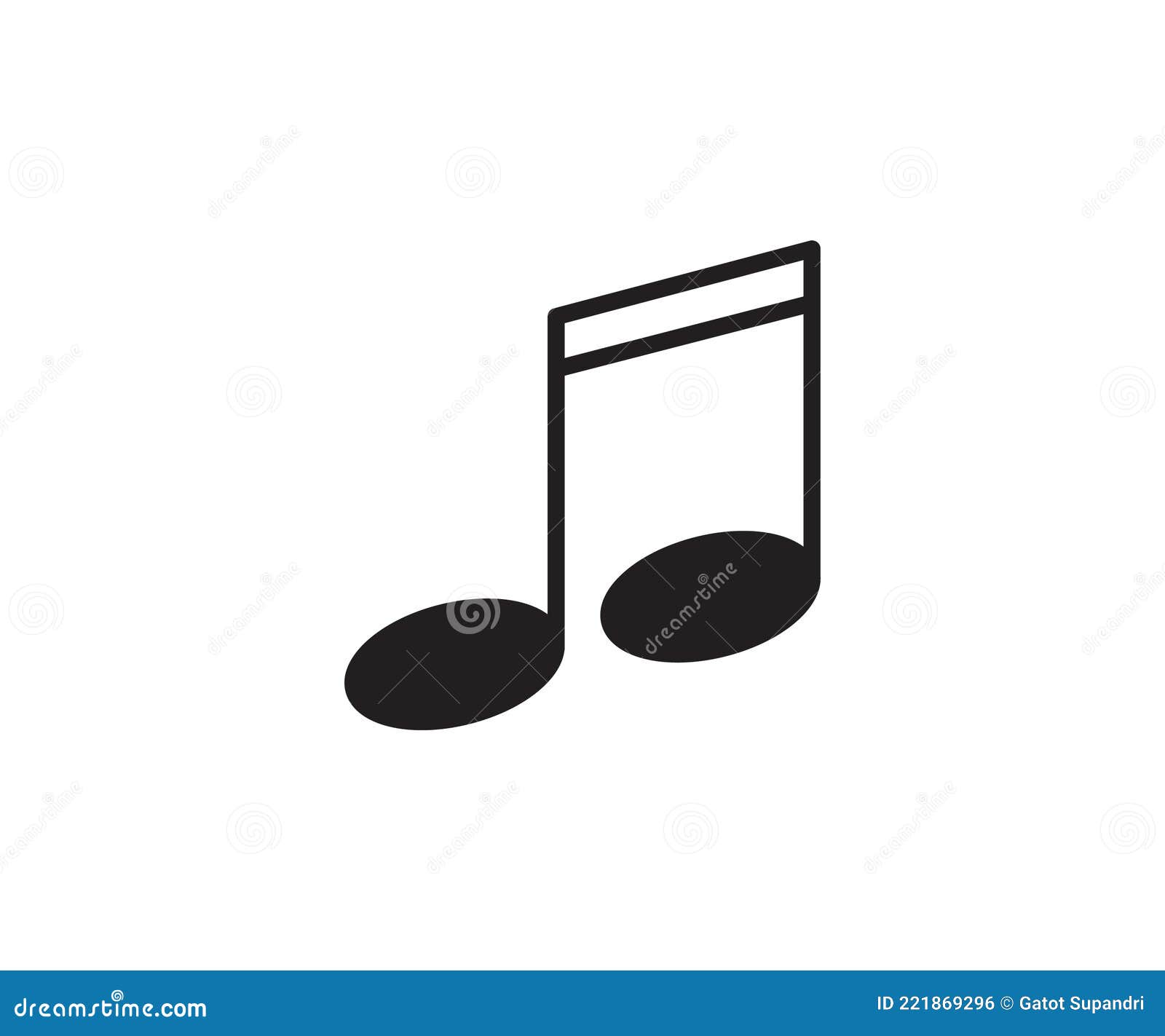 Music Note Clef Icon Vector Logo Design Template Stock Vector