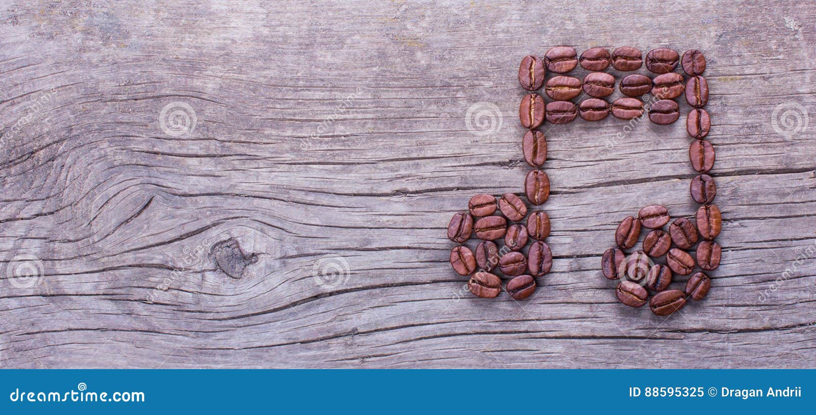 Music note of coffee beans stock image. Image of sheet 88595325