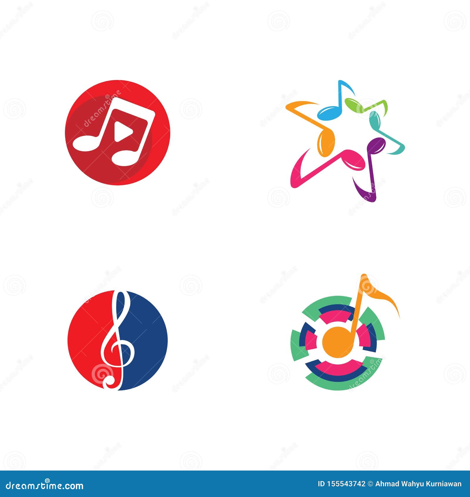 Music note logo Vector stock vector. Illustration of melody - 155543742