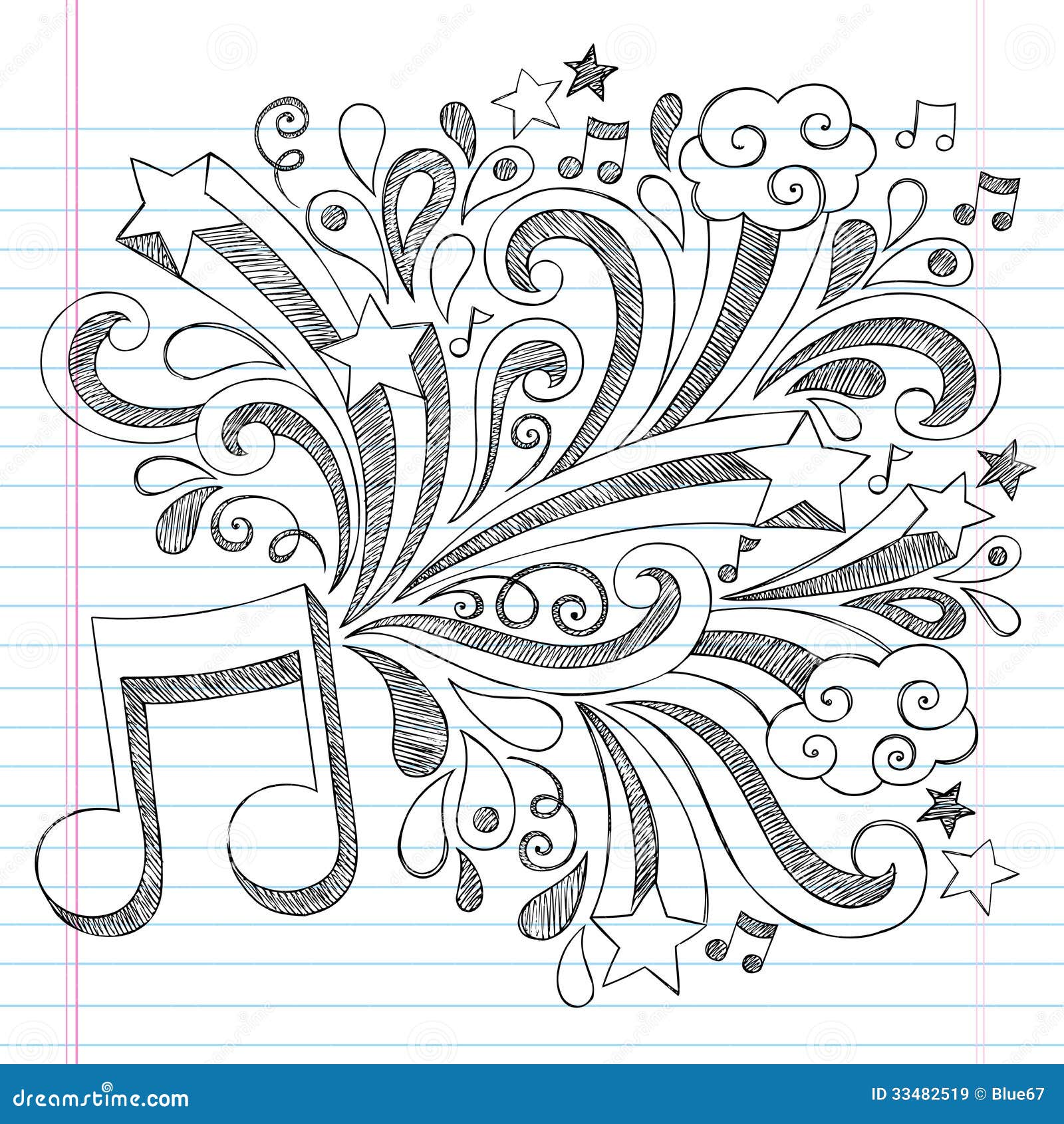 Featured image of post Music Note Doodle Art - Download this music doodles vector illustration now.