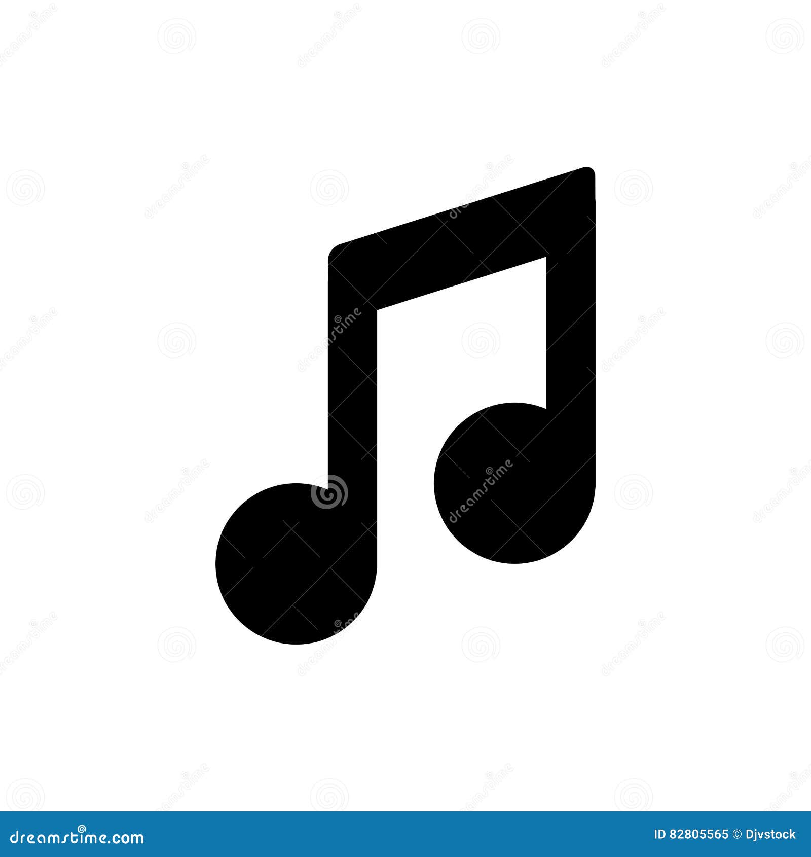 Music note symbol stock illustration. Illustration of orchestra 82805565
