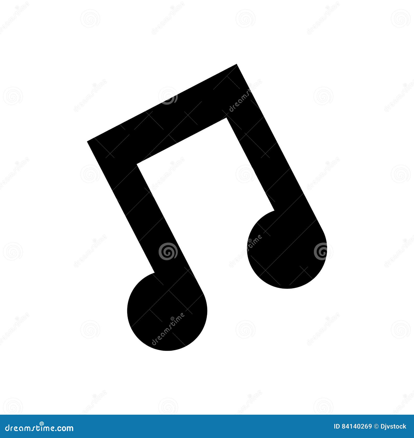 Music note symbol stock illustration. Illustration of media 84140269