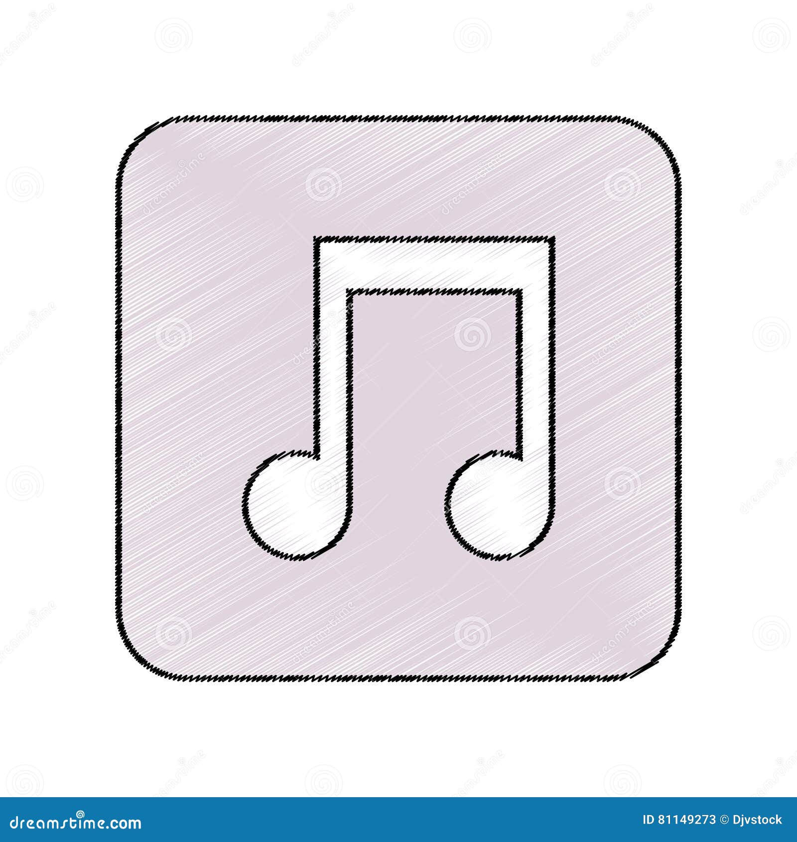 Music note symbol stock vector. Illustration of contemporary 81149273