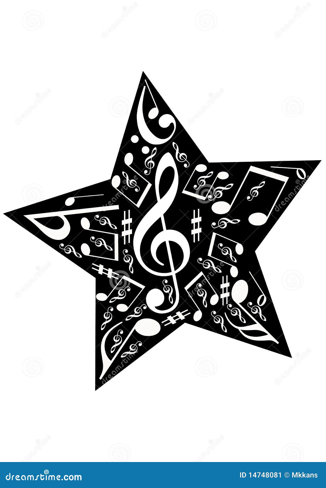 Stars And Music Notes Drawings