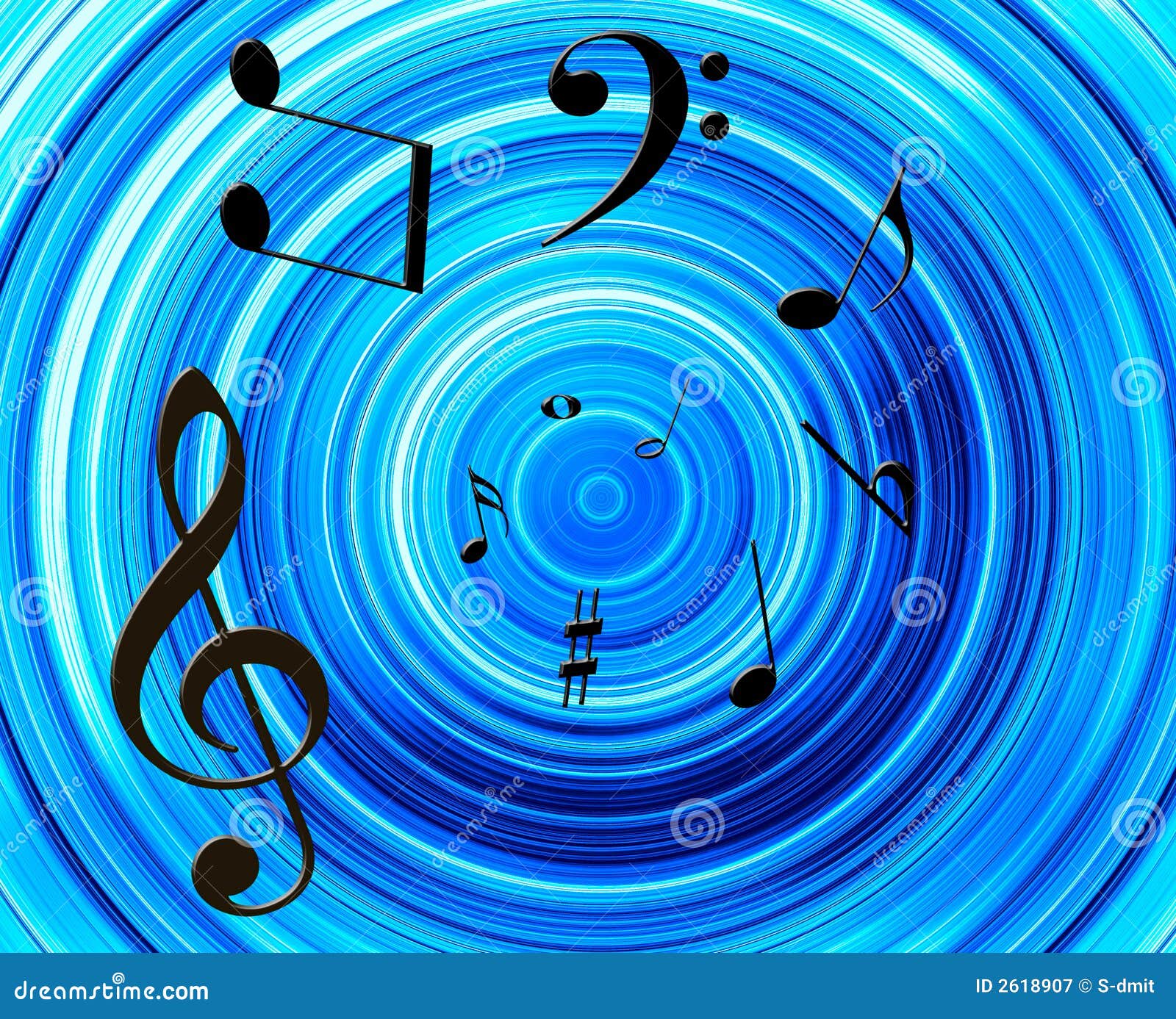 Music Notes Background Royalty Free Stock Photography