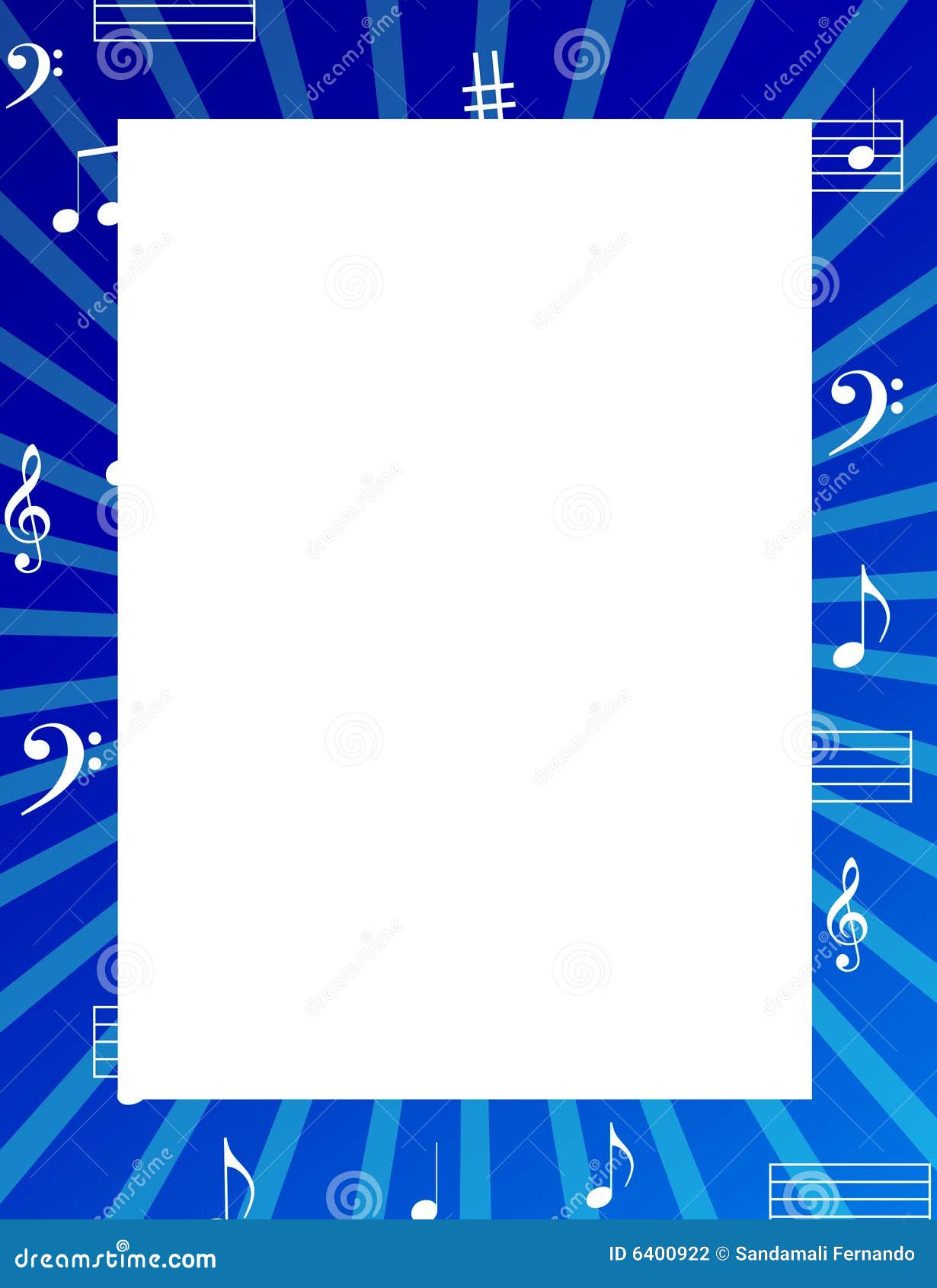 music notes border / frame