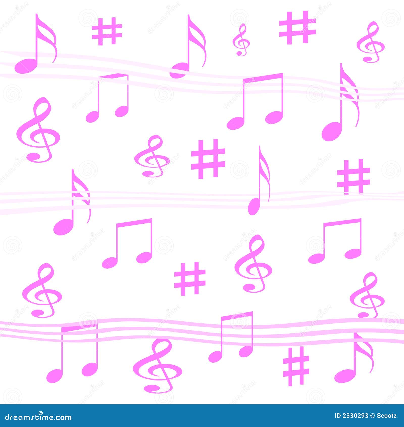 Music notes gift wrap stock illustration. Illustration of paper 2330293