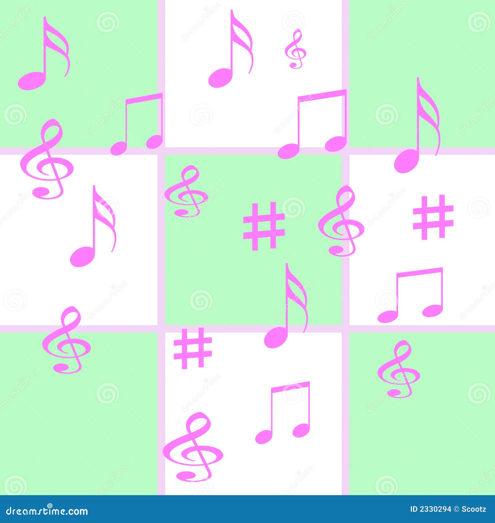 Music notes gift wrap stock illustration. Illustration of abstract