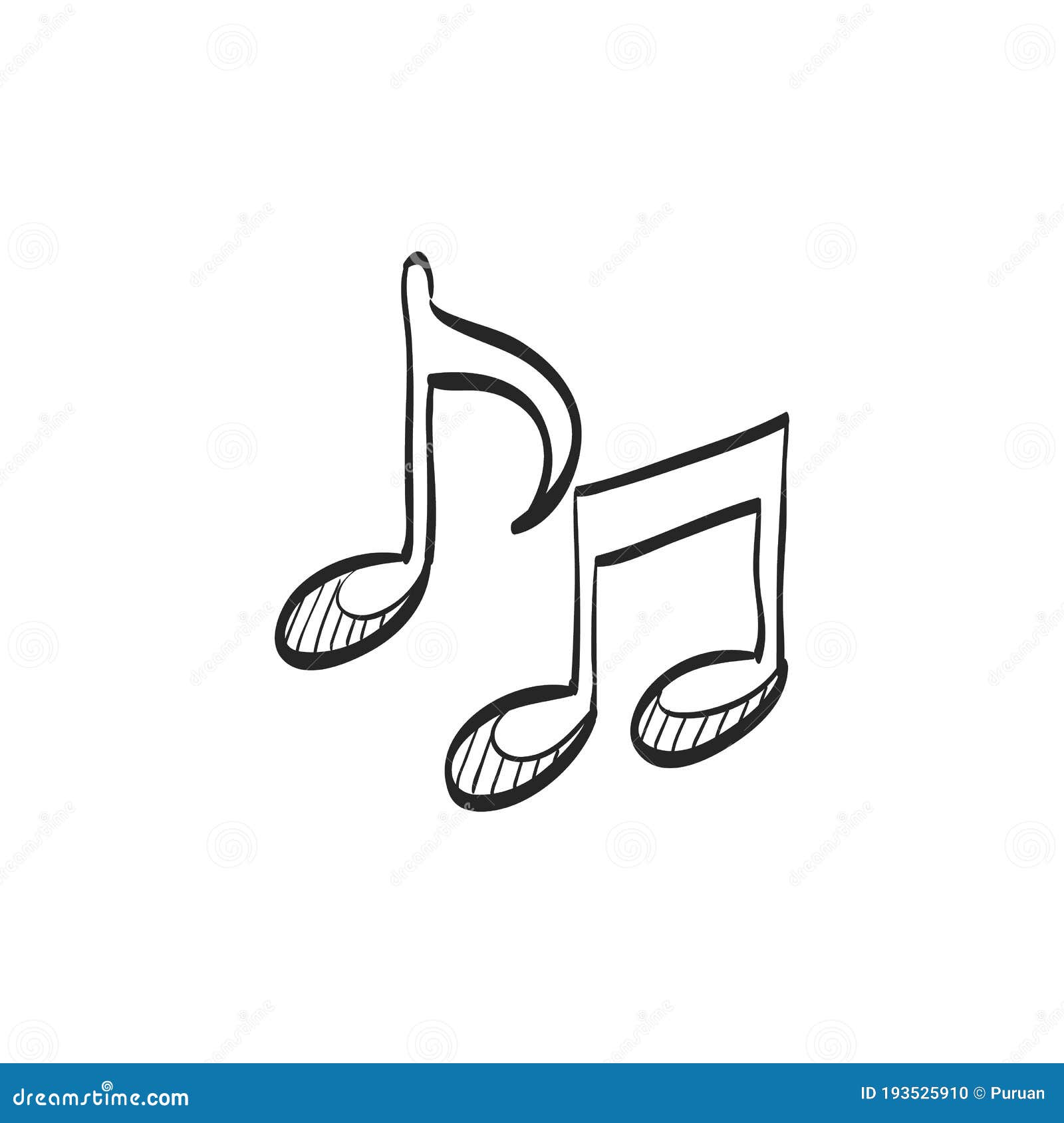 Hand-drawn sketch music symbol, sketch, musical note, hand painted png |  PNGWing