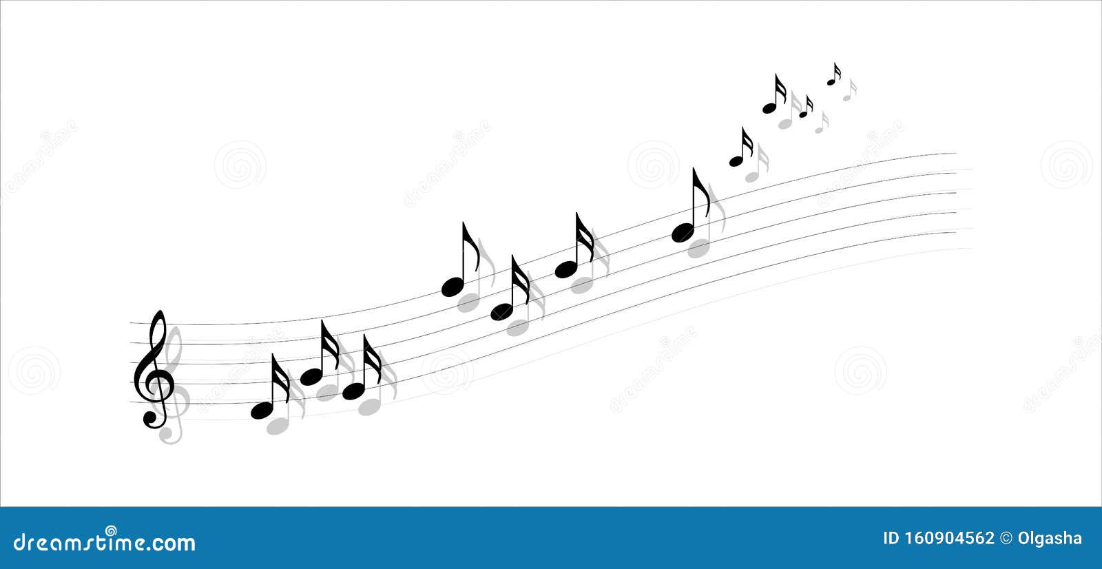 music-notes-musical-phrase-stock-vector-illustration-of-graphic-160904562