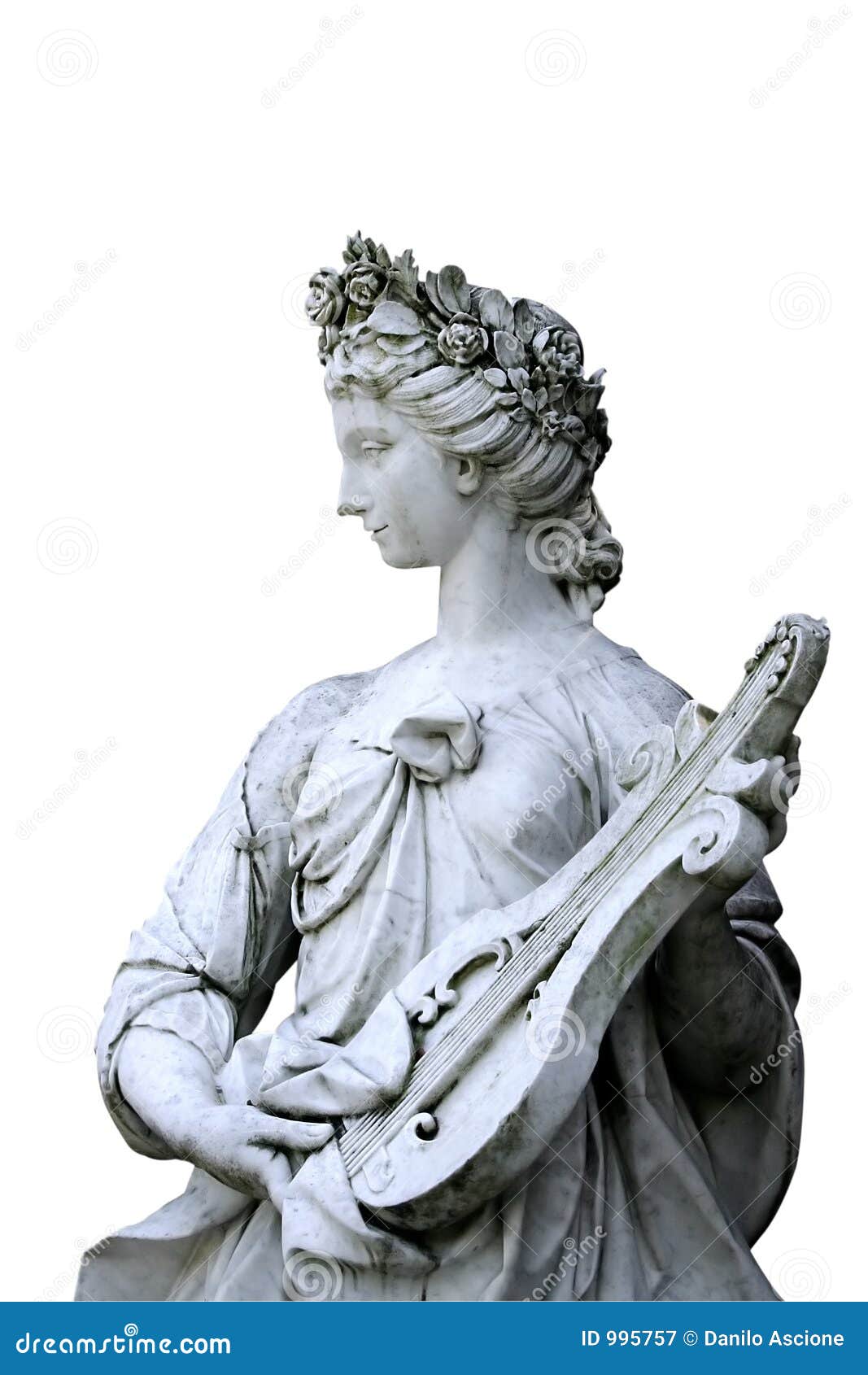 Music Nymph s Statue stock image. Image of sculpture, marble 995757