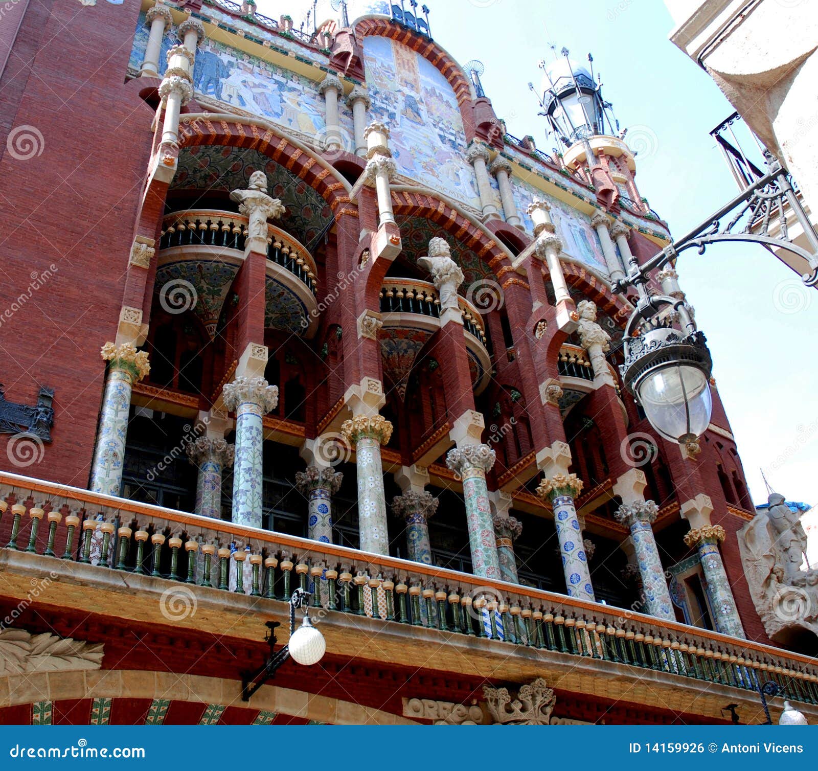 Music Palace In Barcelona Royalty Free Stock Image Image 14159926