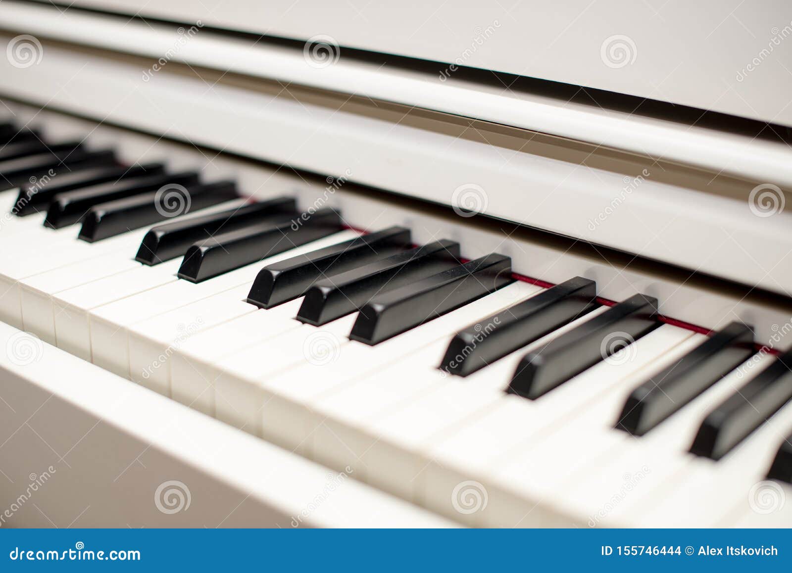 Music Piano White Keyboard Background Stock Photo - Image of classic