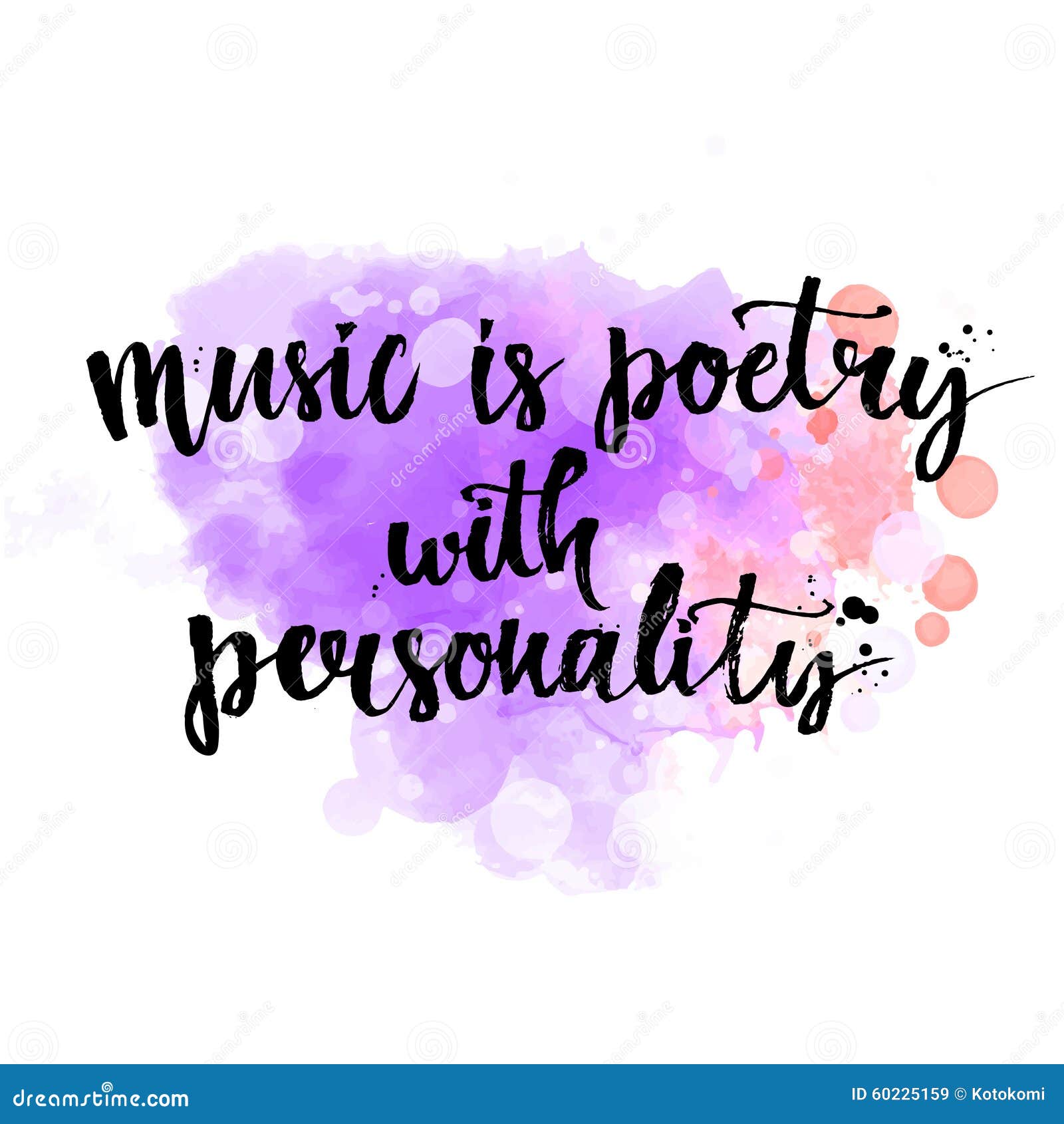 Music Is A Poetry With Personality - Inspirational Stock 