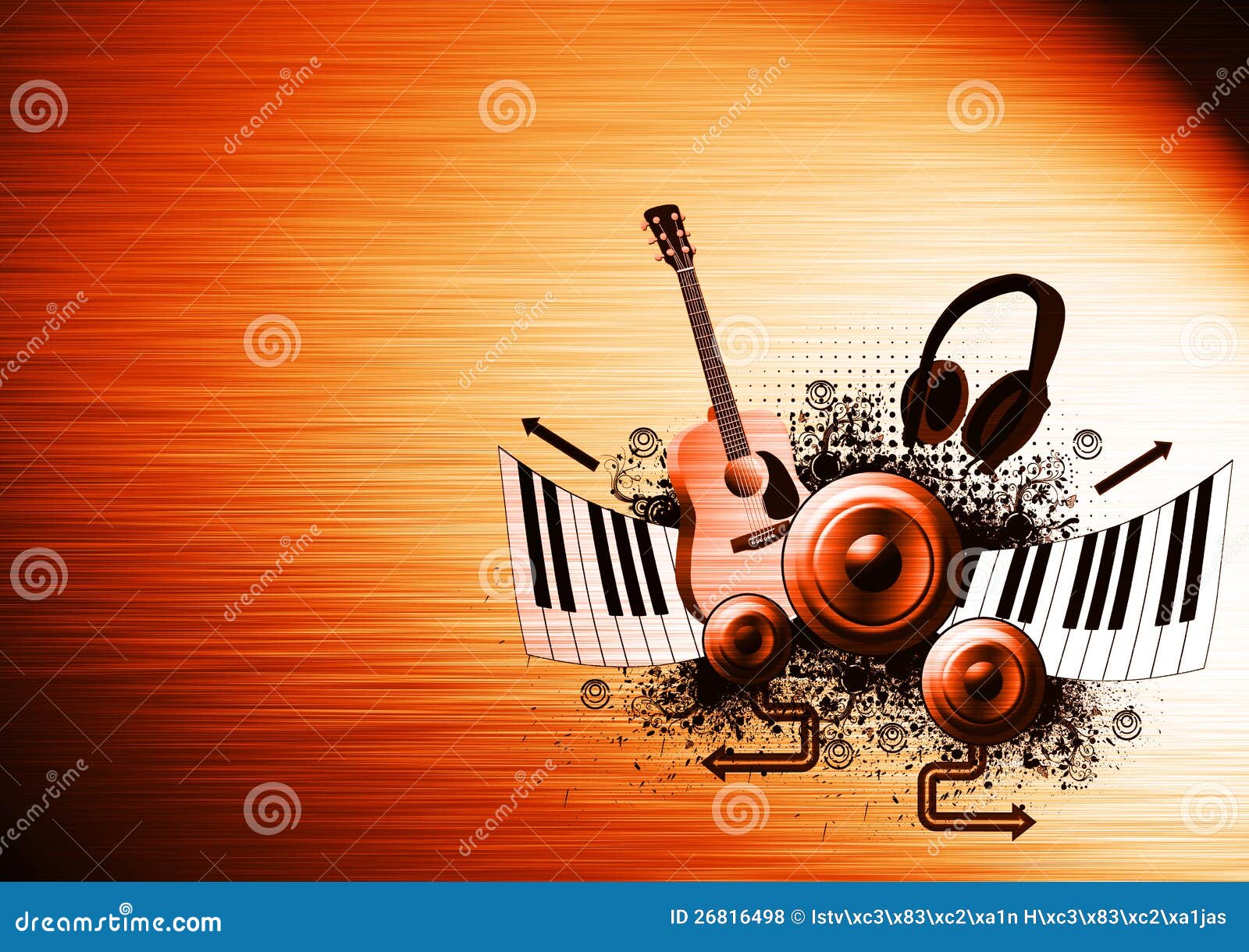 Details 100 music poster background