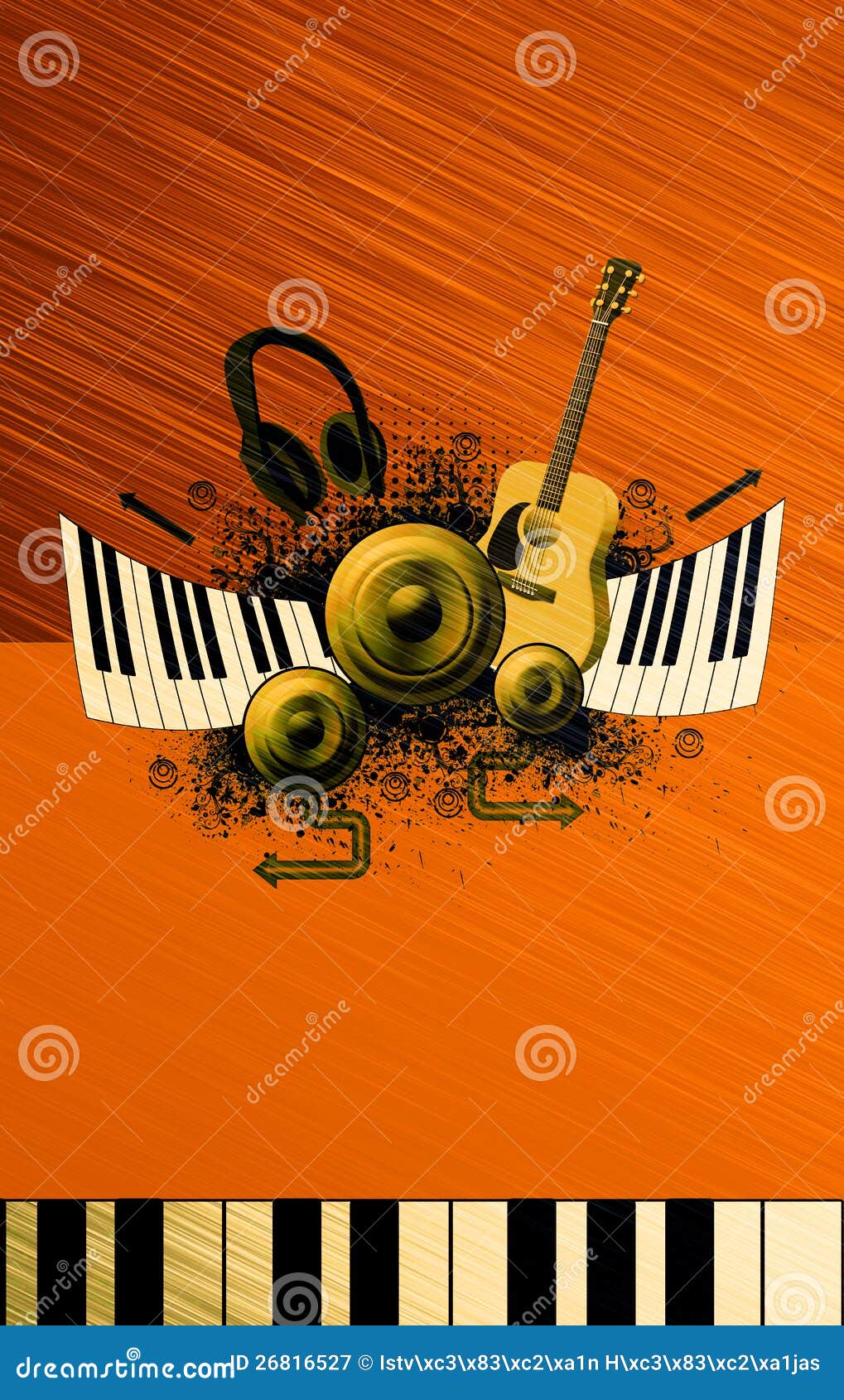 Music Poster Background Royalty Free Stock Photography - Image: 26816527