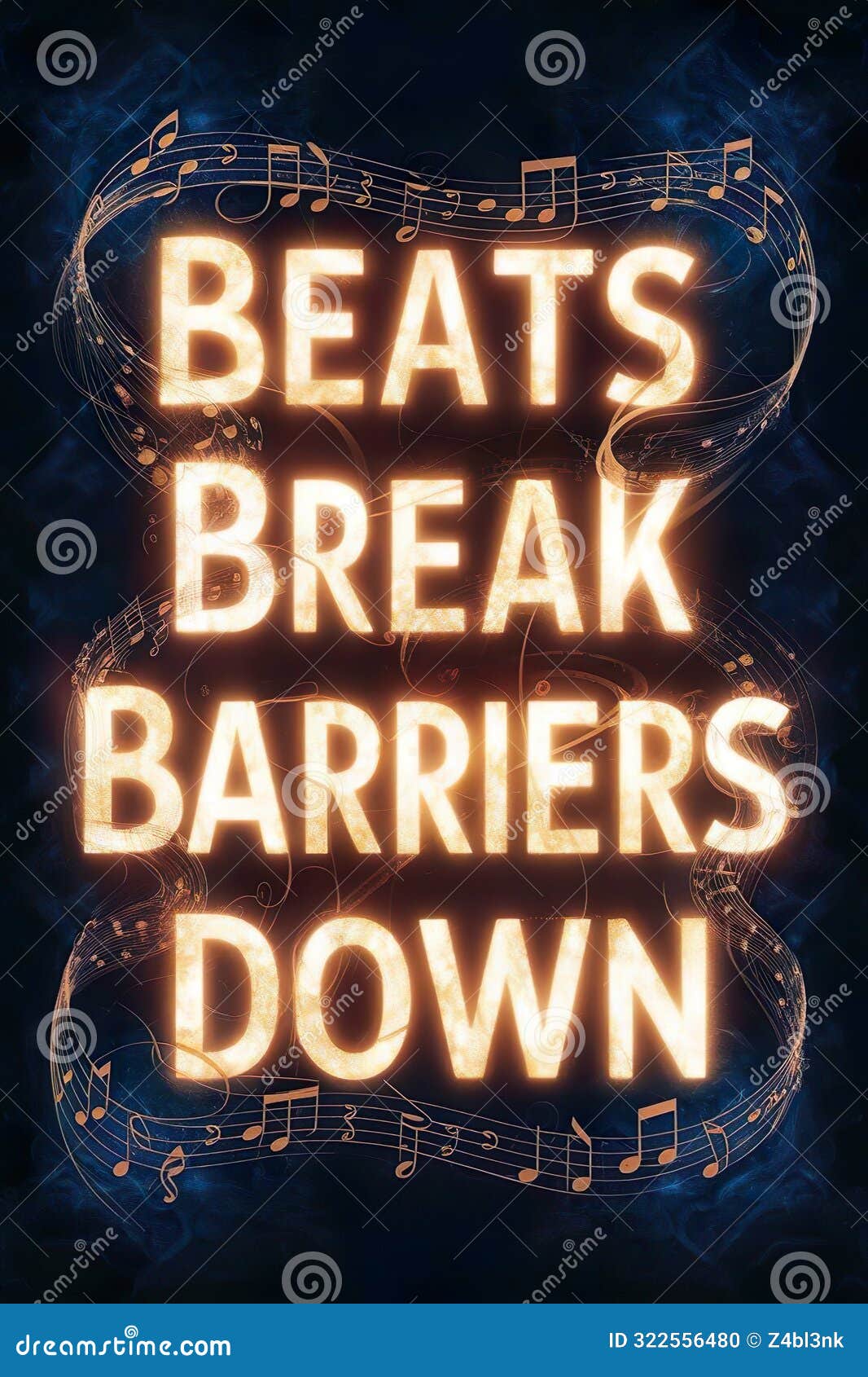 Music Quotes "Harmonize Dreams Into Reality" For Wallpaper And