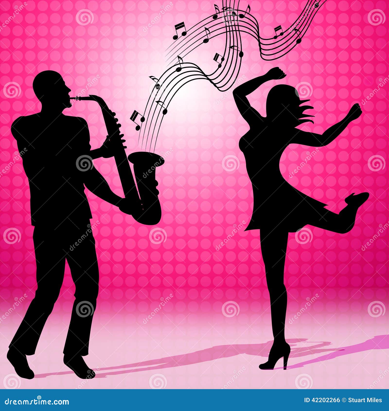 Music Dancing Representing Sound Track And Dance Stock Photo
