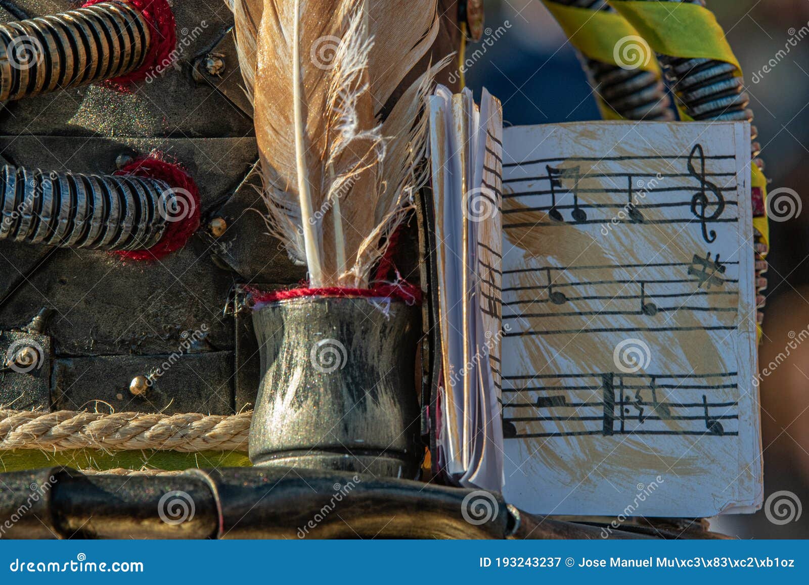 Music Score Book and Ink Pen Stock Image Image of staff, note 193243237