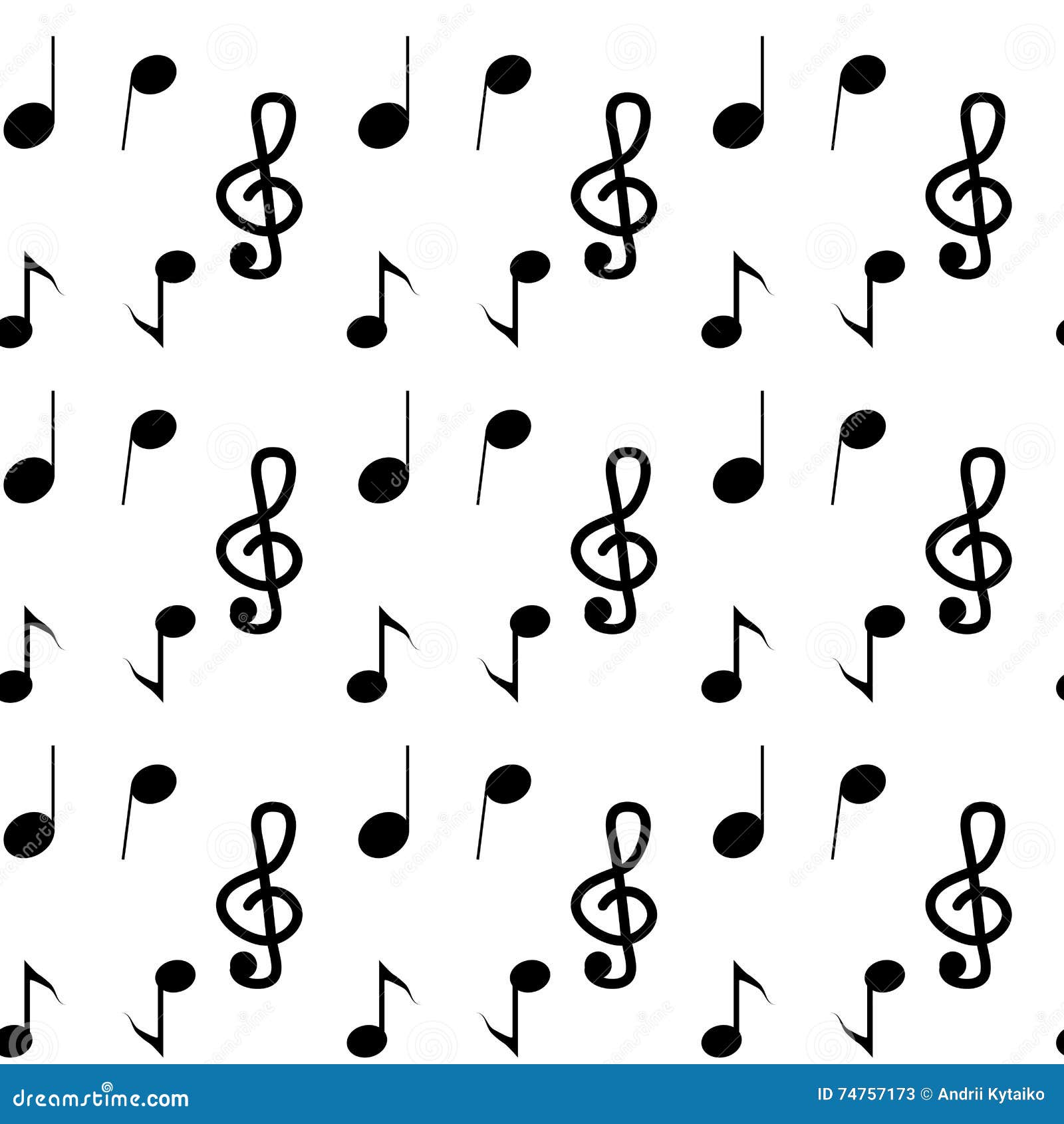 Music Seamless Pattern Note Stock Vector - Illustration of decorative ...