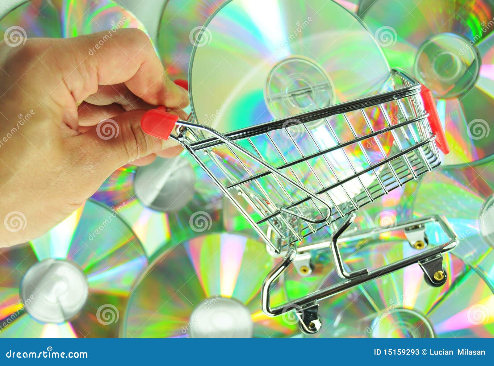 Music shopping stock image. Image of hand, entertainment 15159293