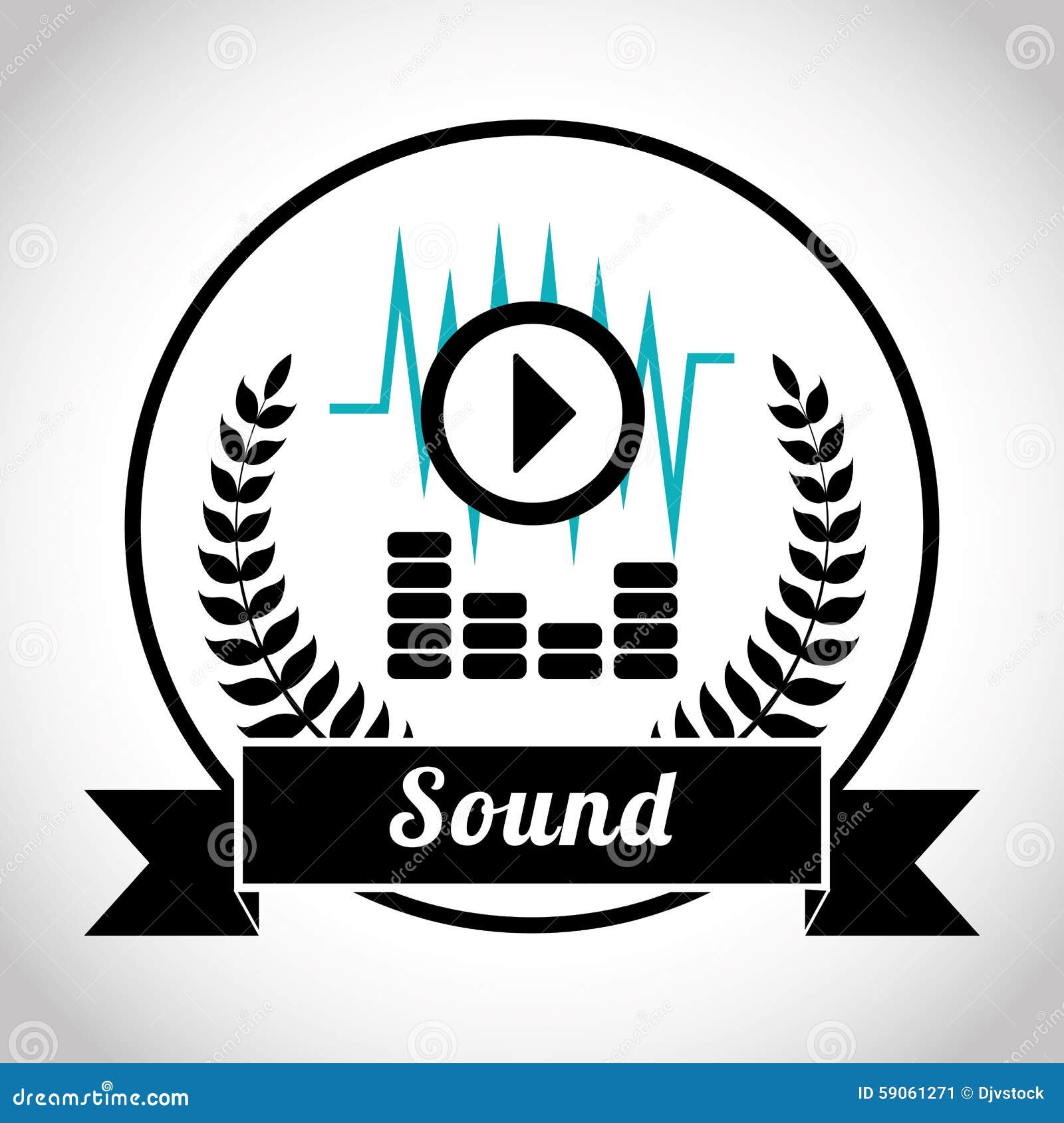 Music and Sound design stock vector. Illustration of enjoy 59061271