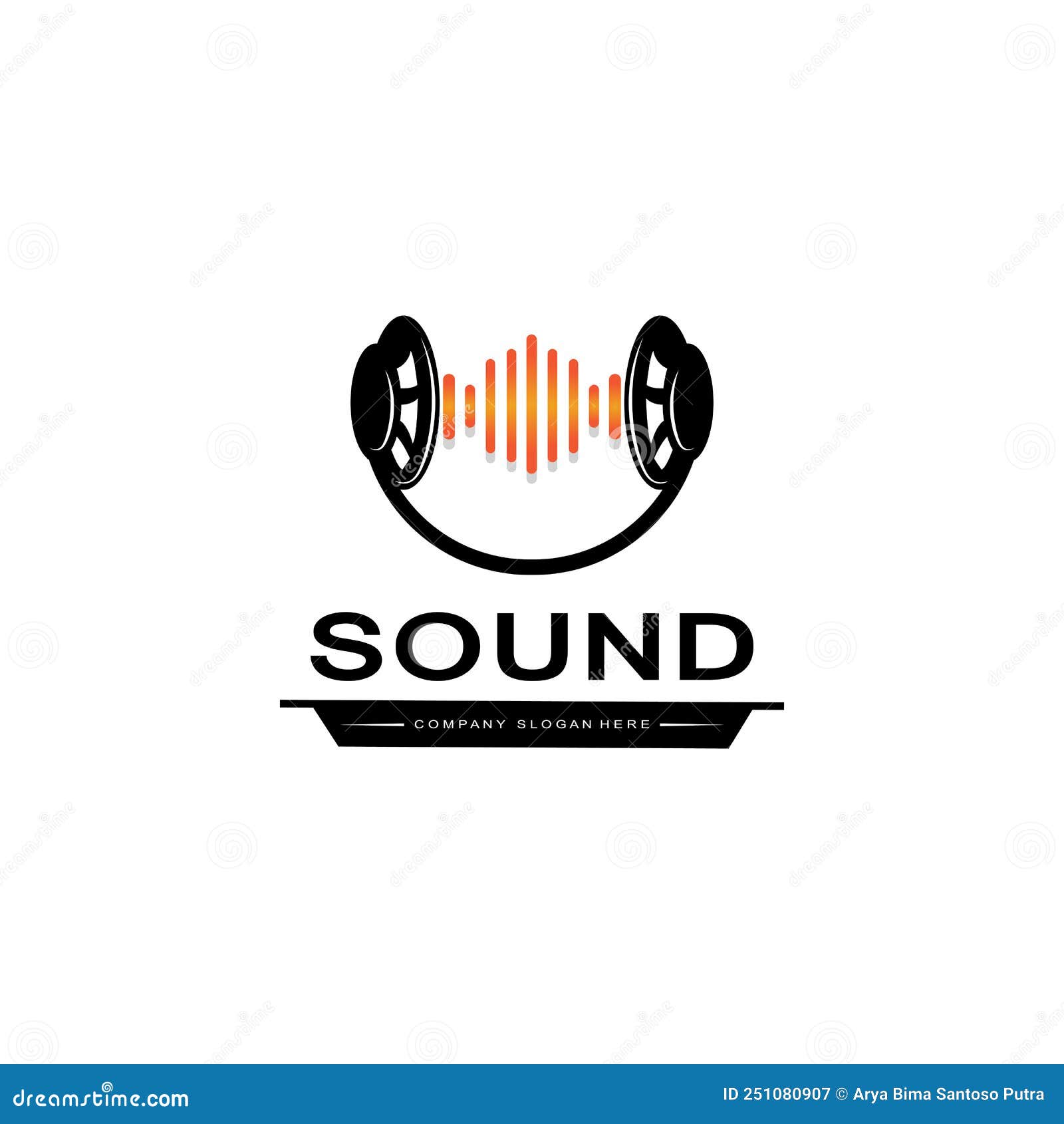 Music Sound Wave Logo Icon Vector, Speaker and Headset Stock Vector ...