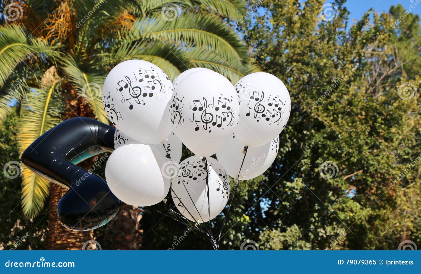 Music Theme Balloons stock image. Image of decoration 79079365