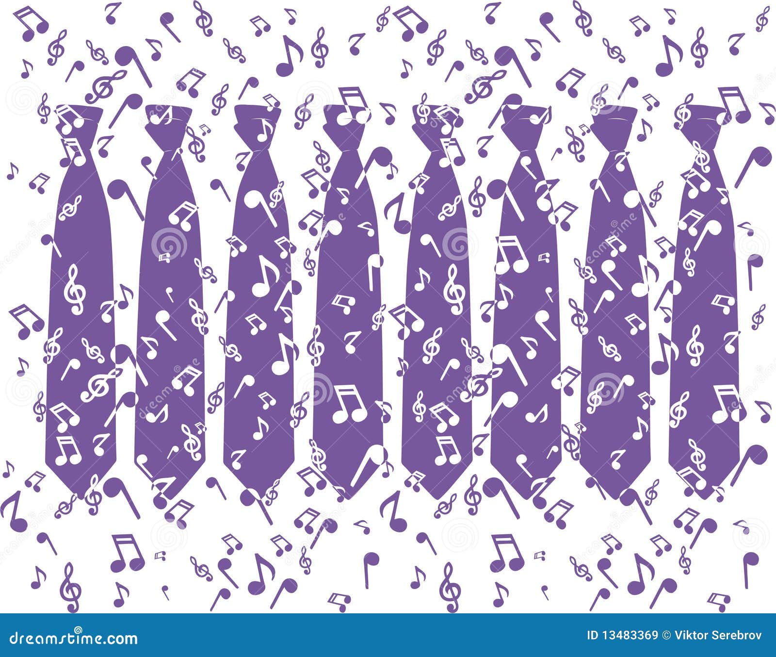 Music Ties stock vector. Illustration of shirt, gift 13483369