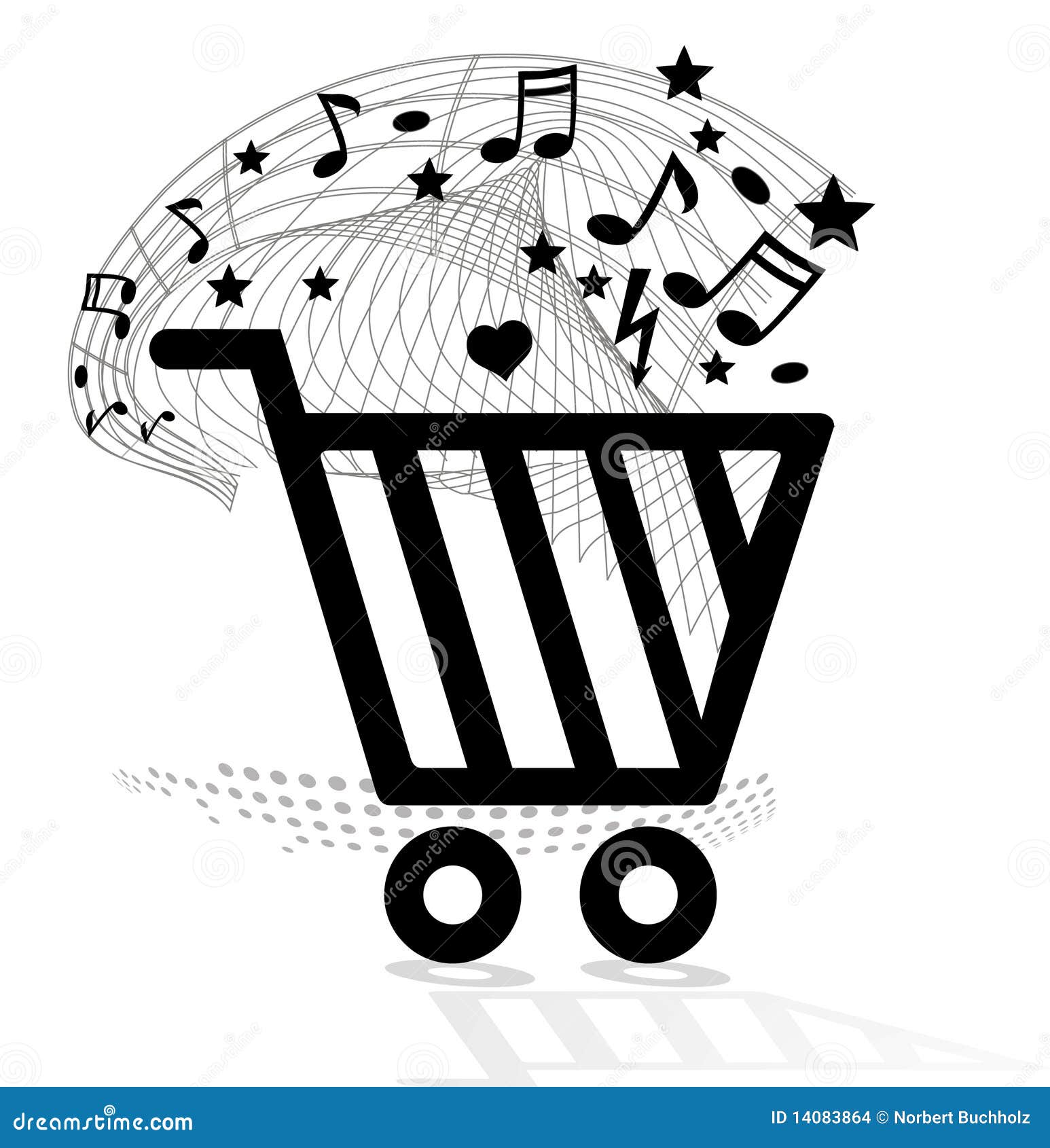 Music to buy stock vector. Illustration of musical, studio 14083864
