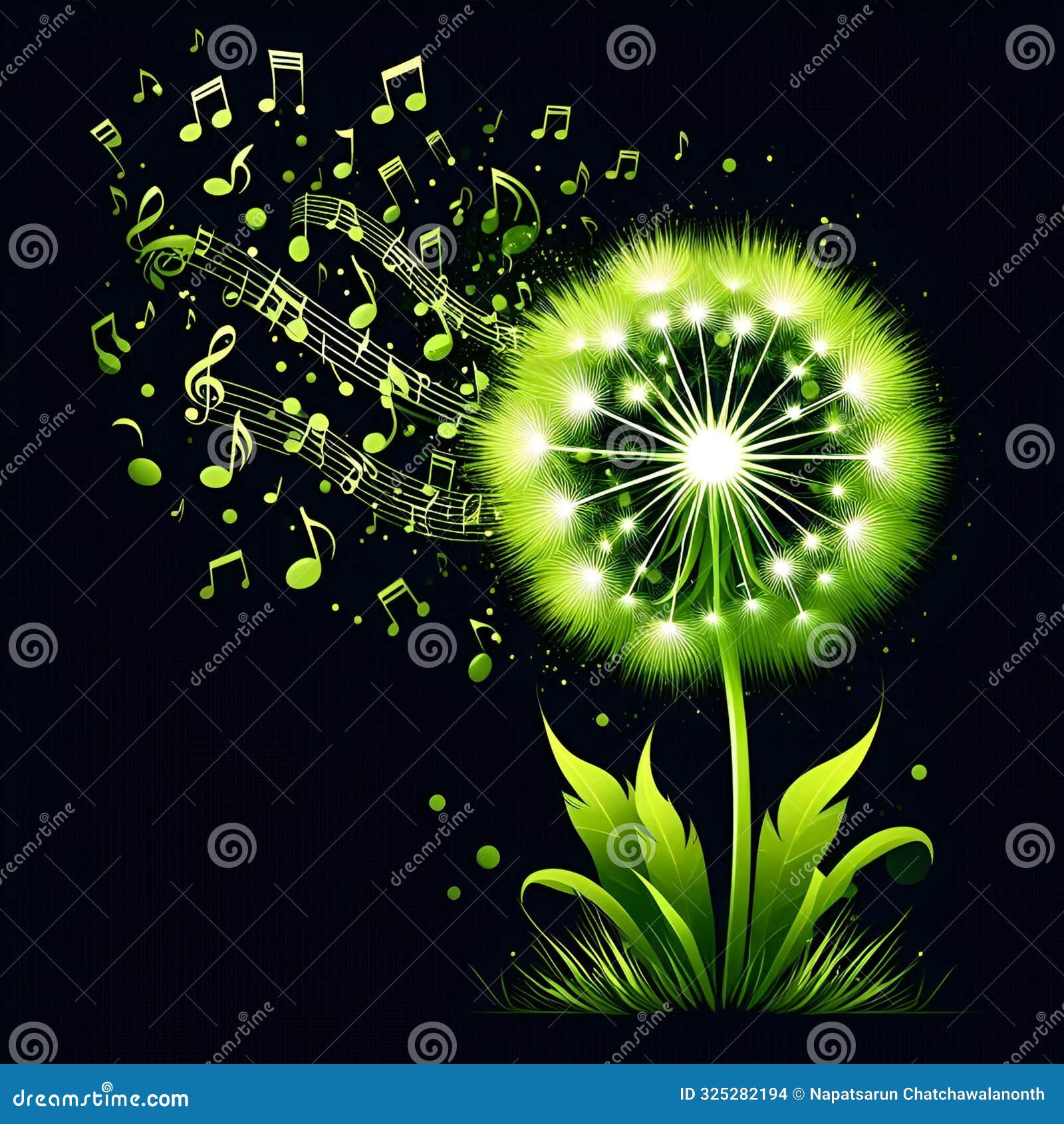 Music Tree: Notes and Melodies Blooming from Nature, Generative AI 