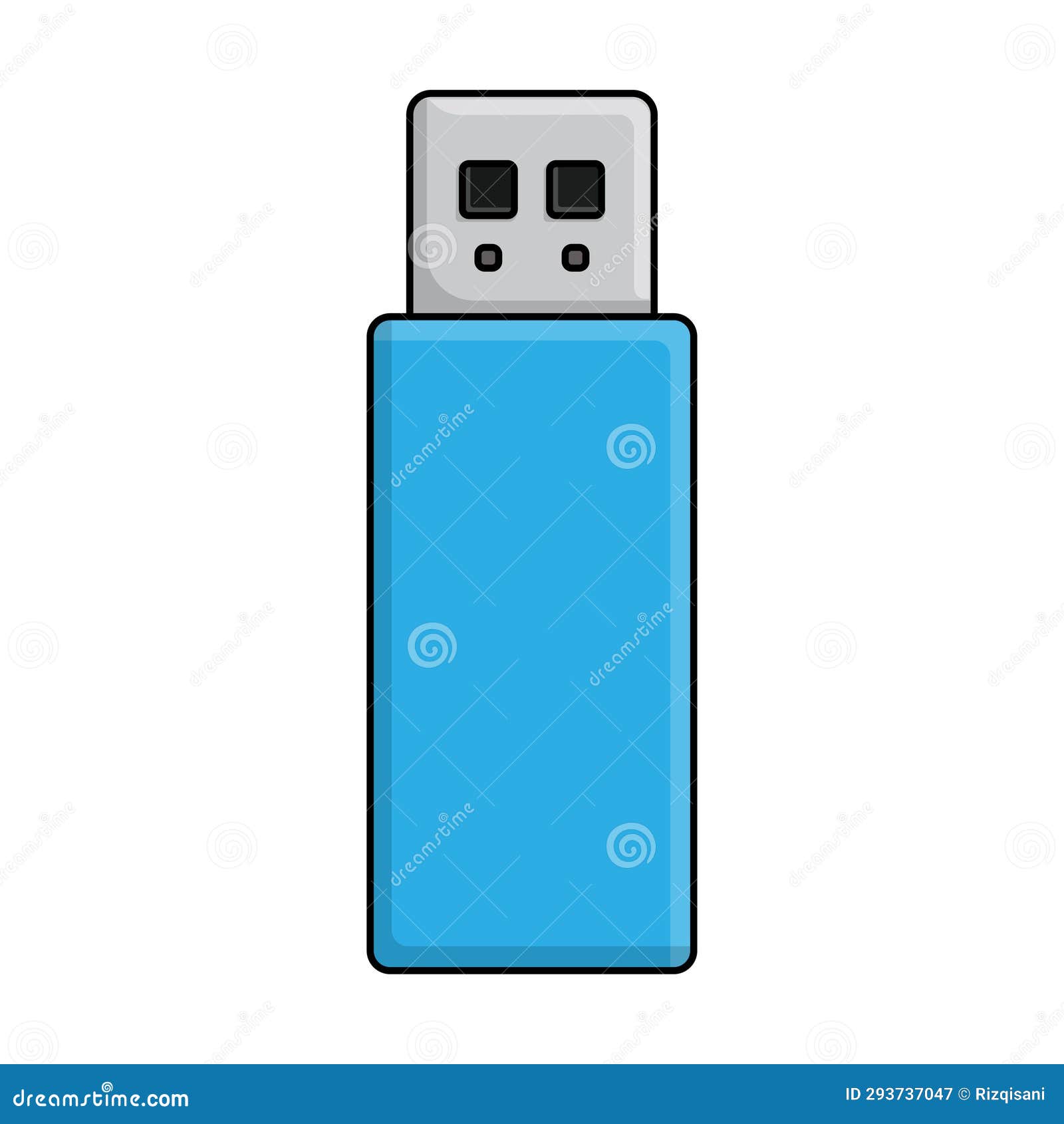 USB Flash Drive Illustration for  Design Element Stock Vector
