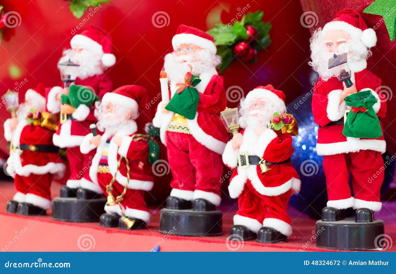 Musical Band of Santa Claus Stock Photo - Image of father, puppets ...